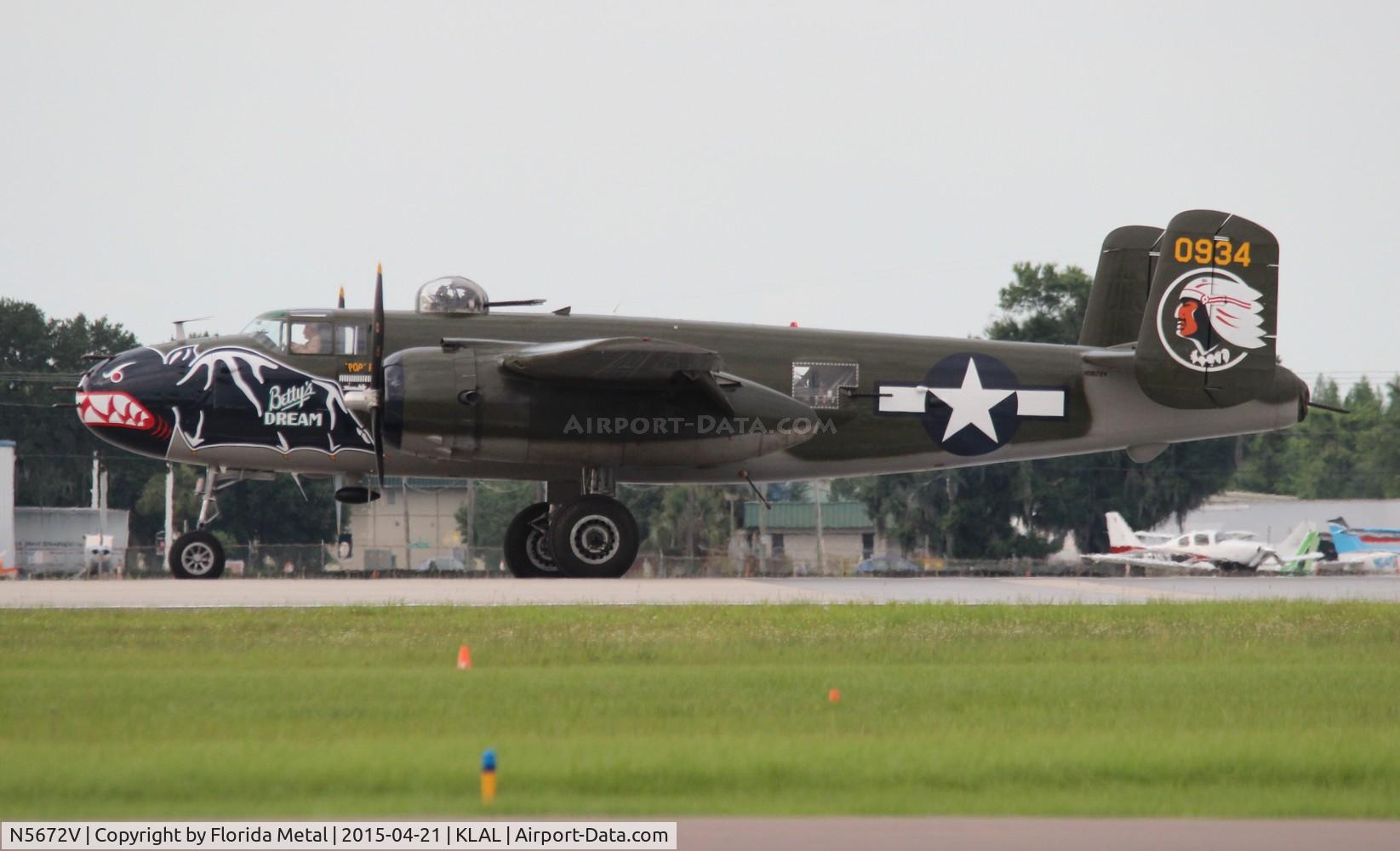 N5672V, 1945 North American B-25J Mitchell Mitchell C/N 108-47686, Betty's Dream