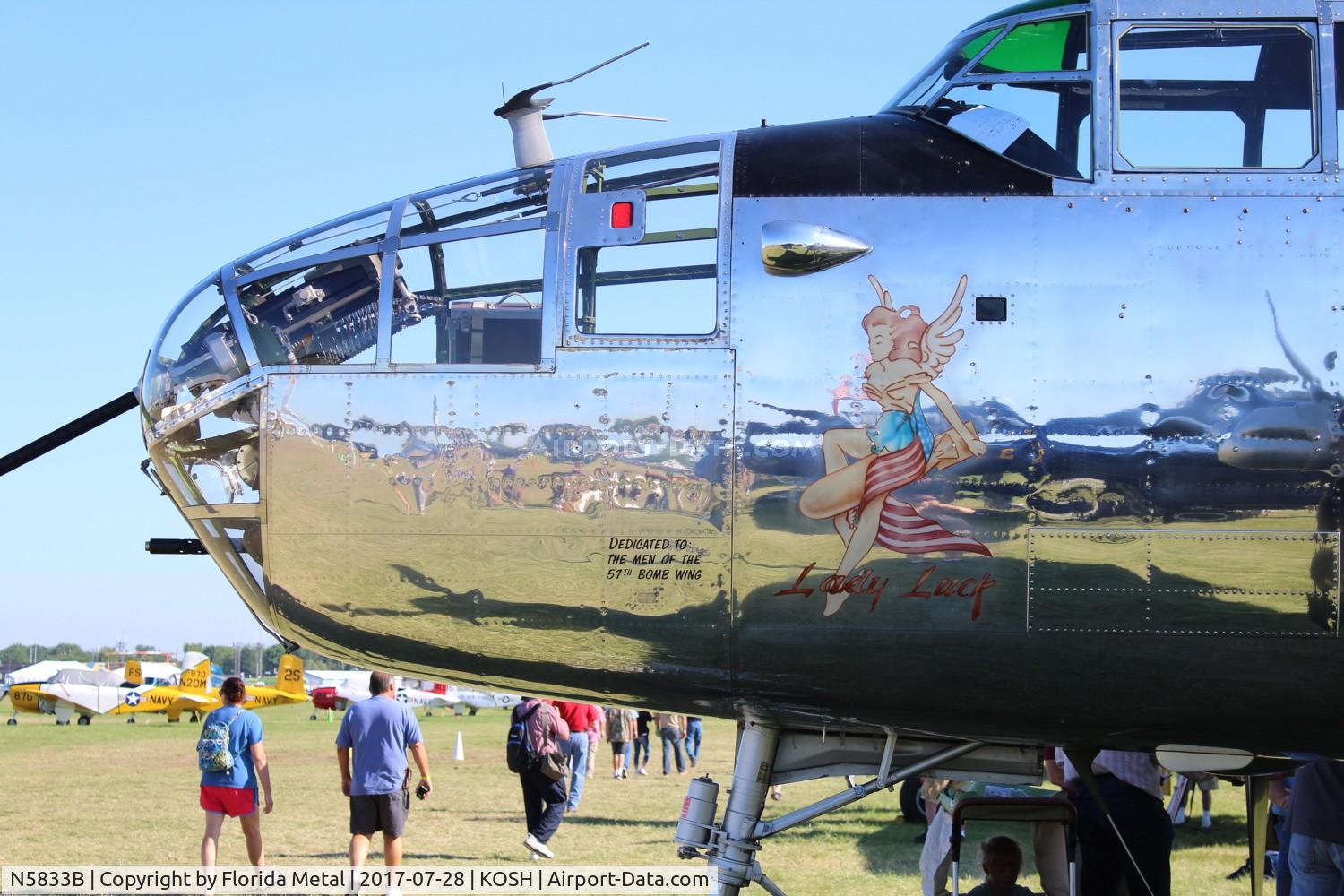 N5833B, 1945 North American B-25J Mitchell Mitchell C/N 108-47735, Lady Luck