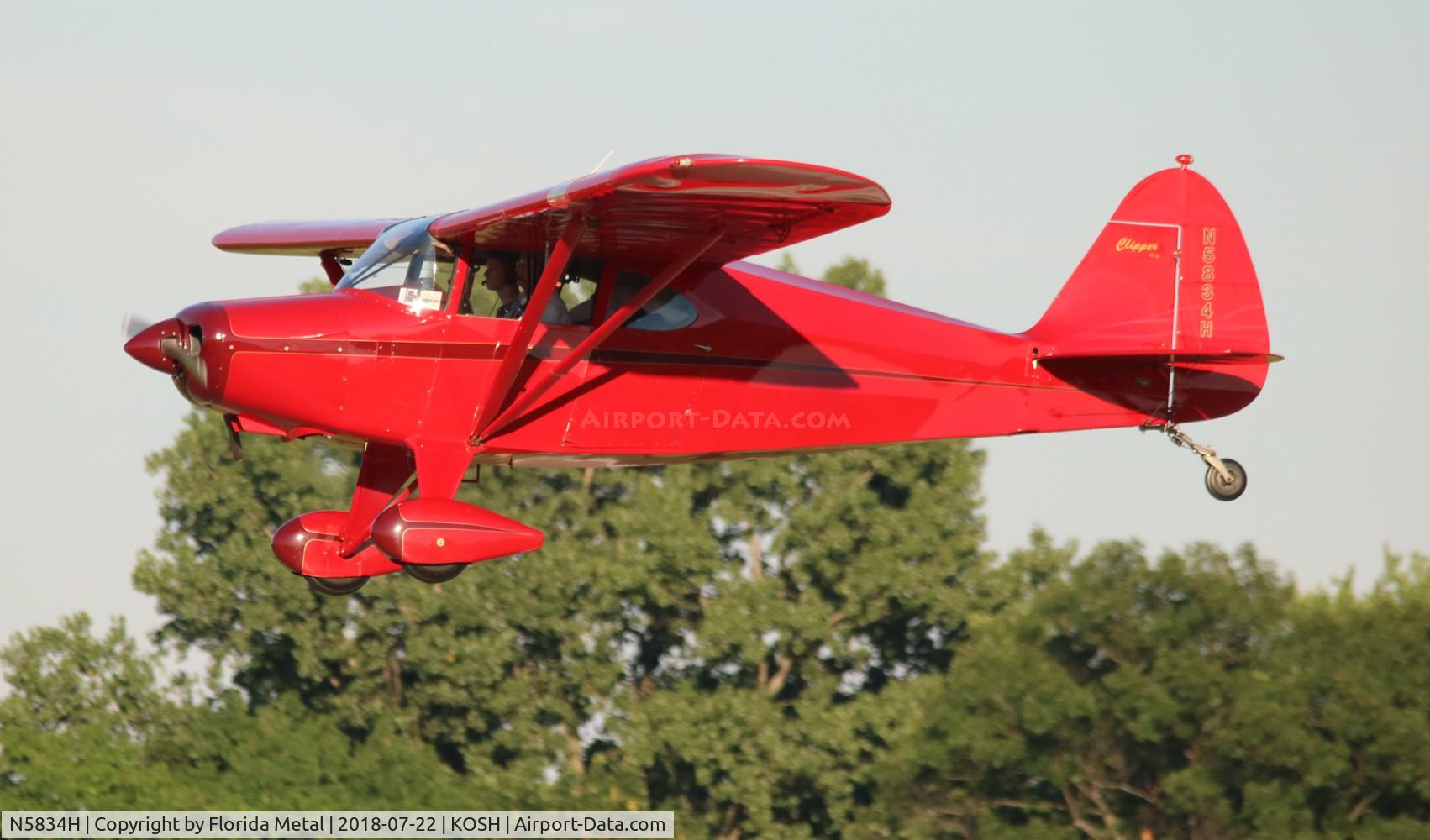 N5834H, 1949 Piper PA-16 Clipper C/N 16-453, PA-16