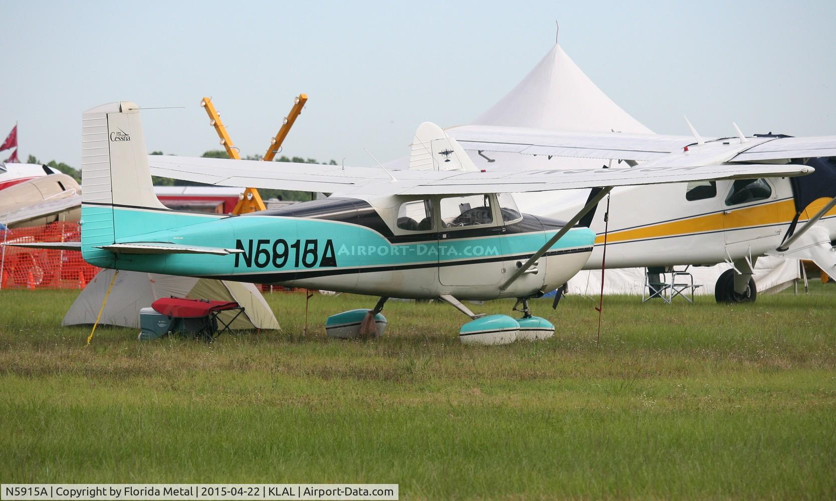 N5915A, 1956 Cessna 172 C/N 28515, Cessna 172 - with taped up numbers