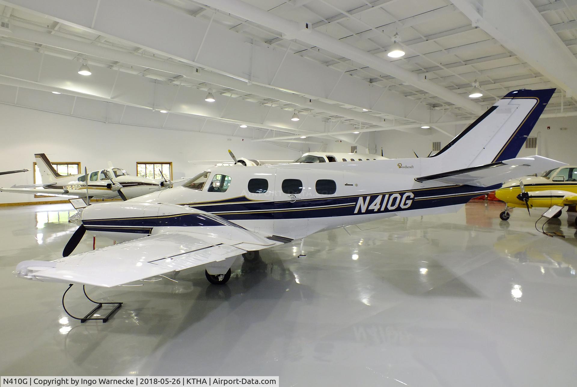 N410G, 1982 Beech B-60 Duke C/N P-596, Beechcraft B60 Duke at the Beechcraft Heritage Museum, Tullahoma TN