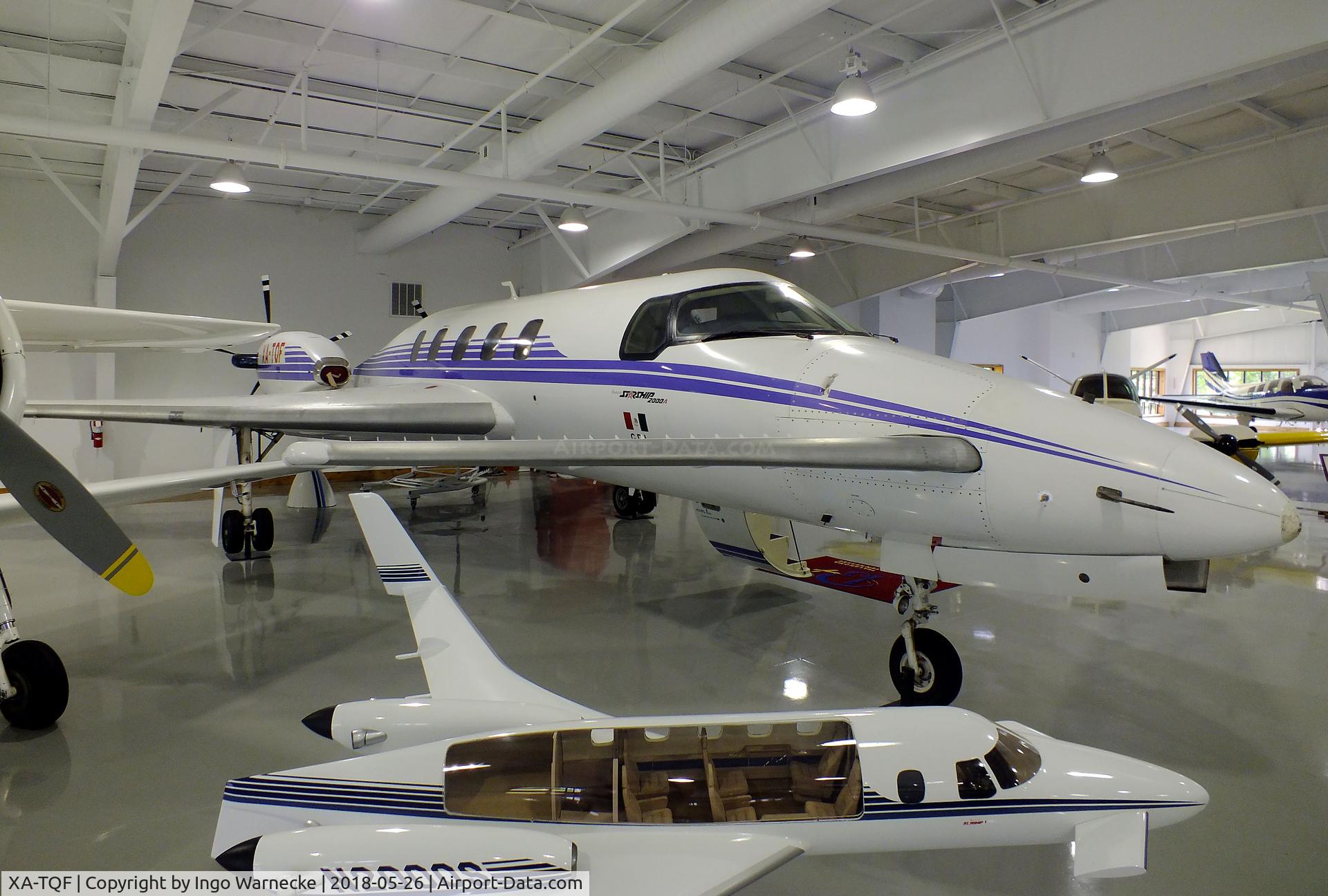 XA-TQF, 1994 Beech 2000A Starship 1 Starship 1 C/N NC-49, Beechcraft 2000A Starship 1 at the Beechcraft Heritage Museum, Tullahoma TN