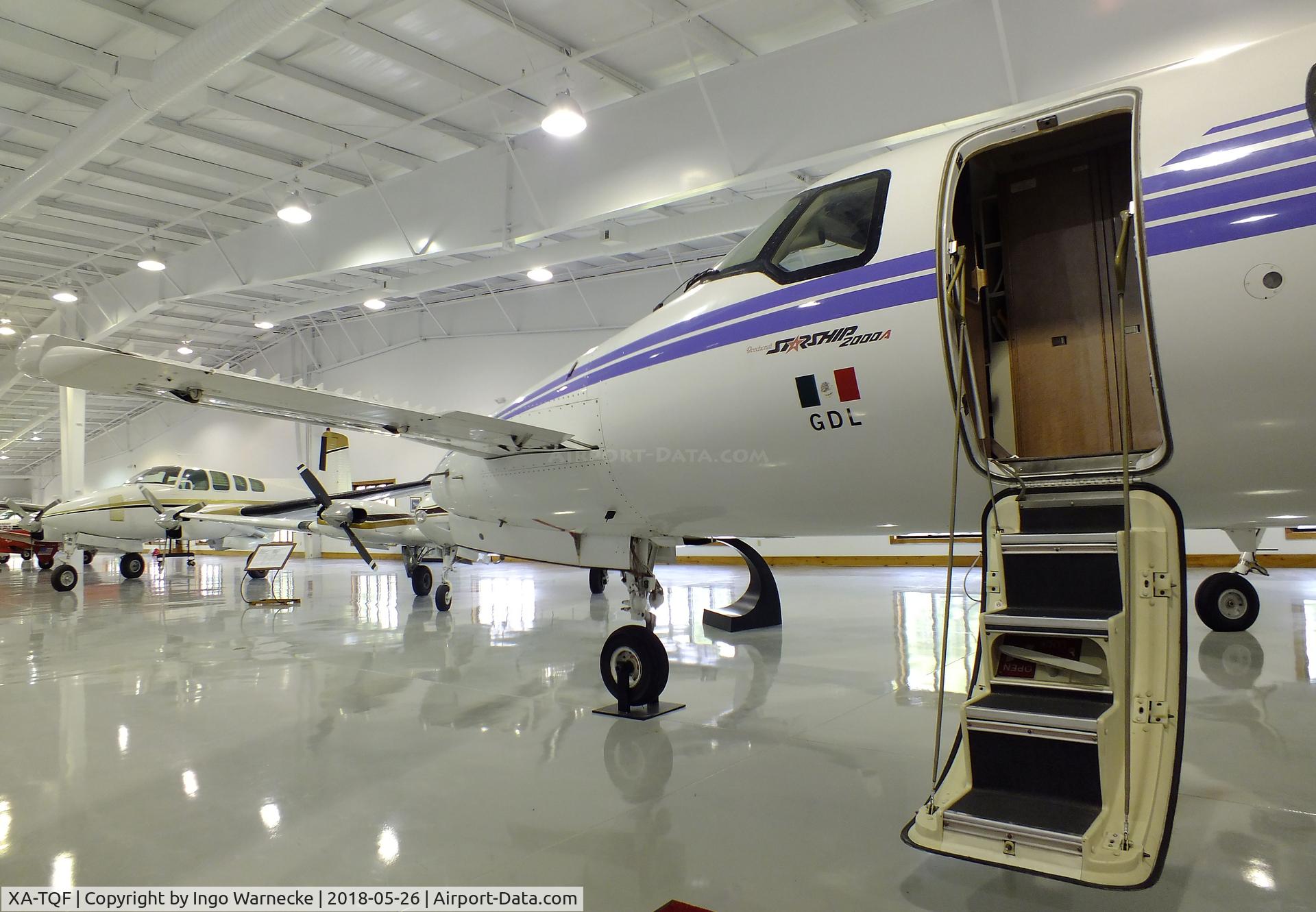 XA-TQF, 1994 Beech 2000A Starship 1 Starship 1 C/N NC-49, Beechcraft 2000A Starship 1 at the Beechcraft Heritage Museum, Tullahoma TN