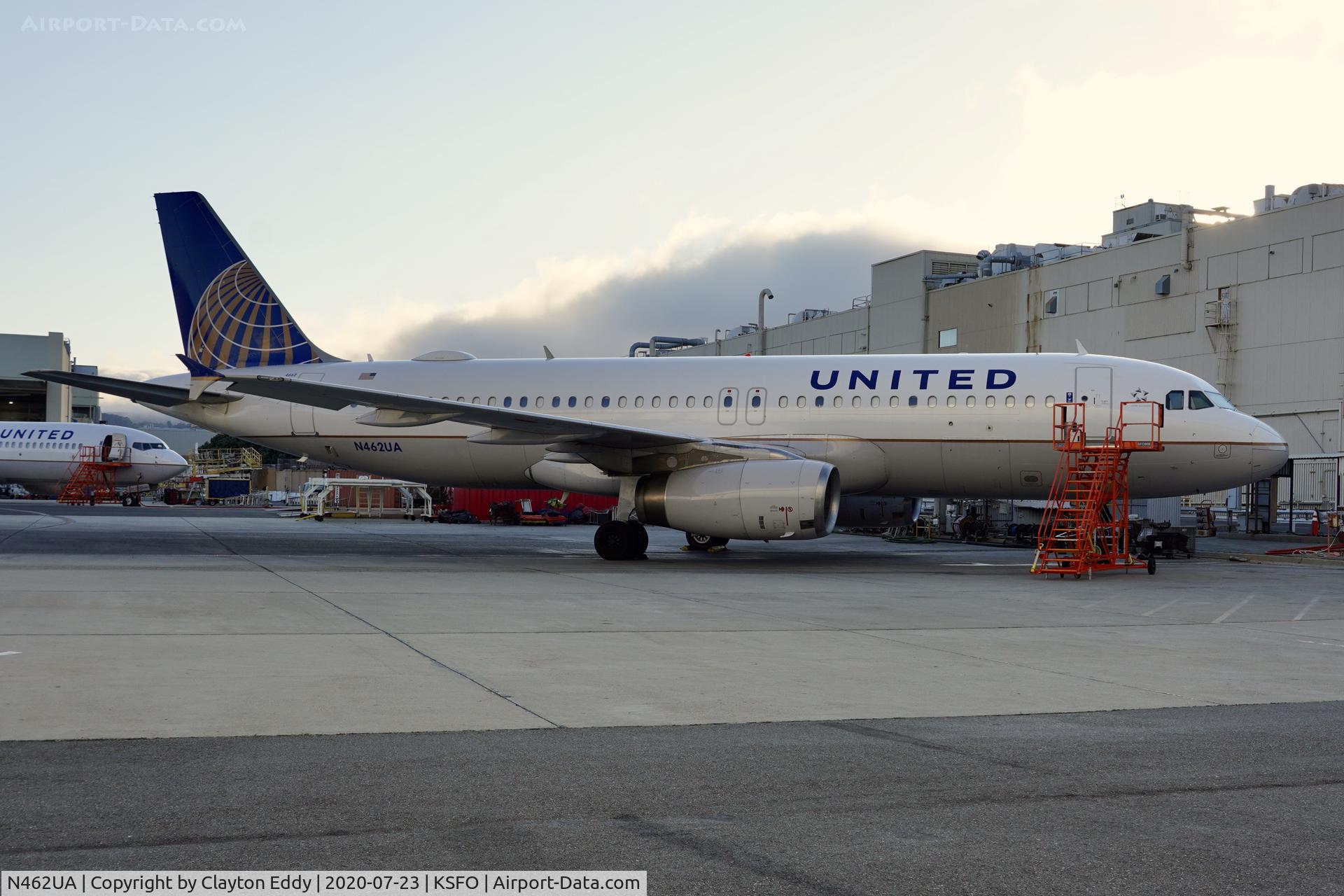 N462UA, 2000 Airbus A320-232 C/N 1272, SFO 2020.