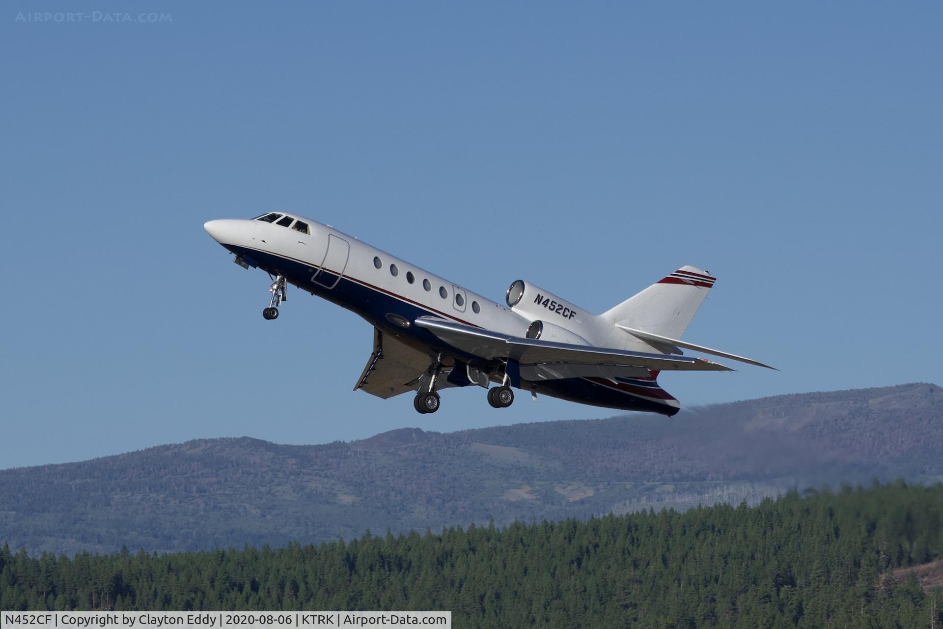 N452CF, 1982 Dassault Falcon 50 C/N 104, Truckee airport California 2020.
