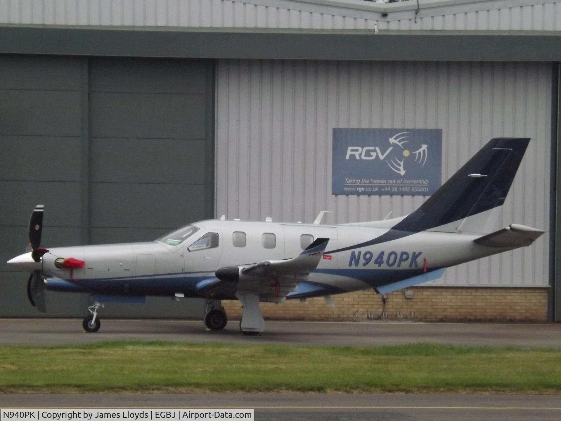 N940PK, 2019 Daher TBM-940 C/N 1328, Parked up at Gloucestershire Airport.