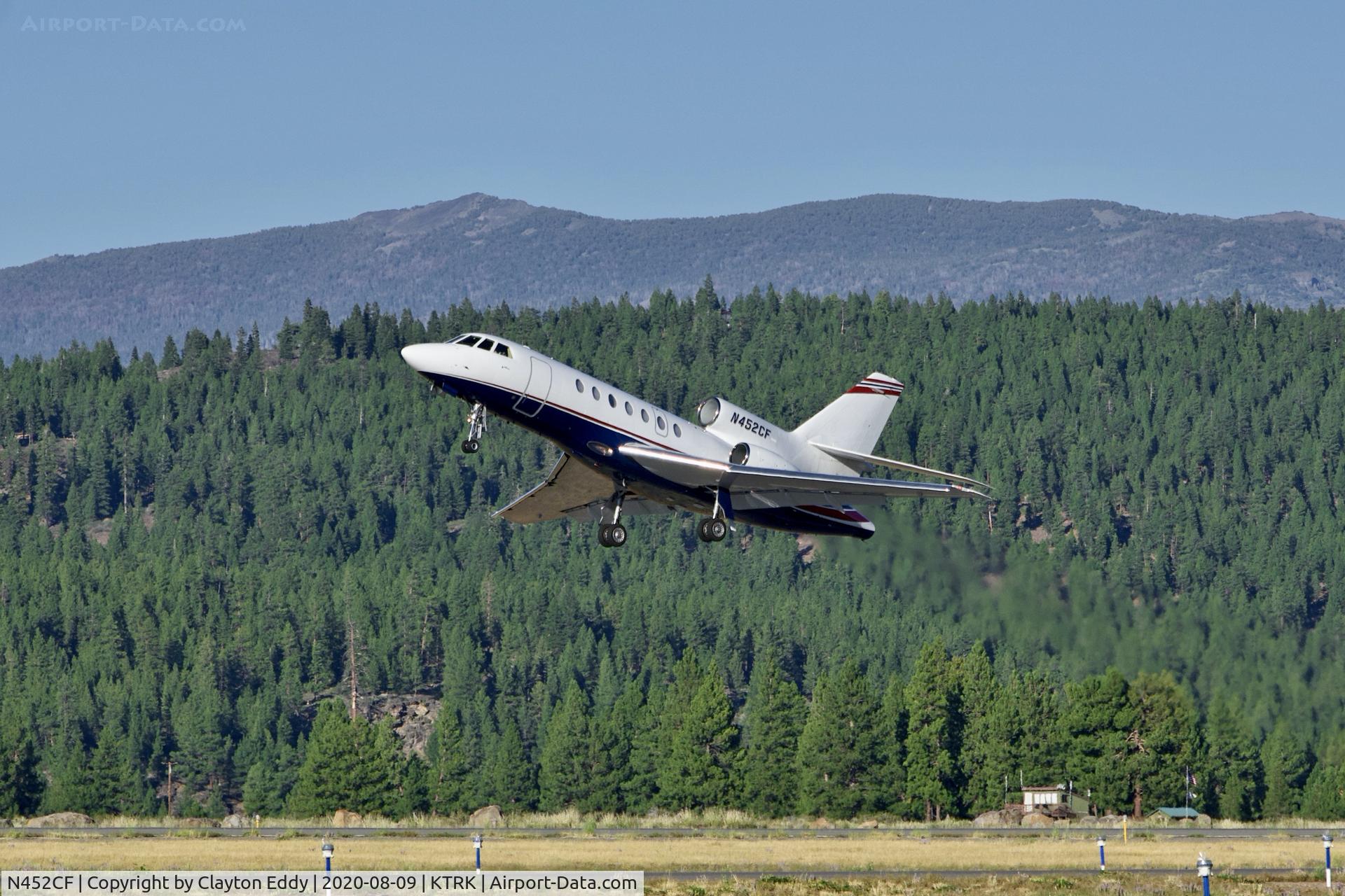 N452CF, 1982 Dassault Falcon 50 C/N 104, Truckee airport California 2020.