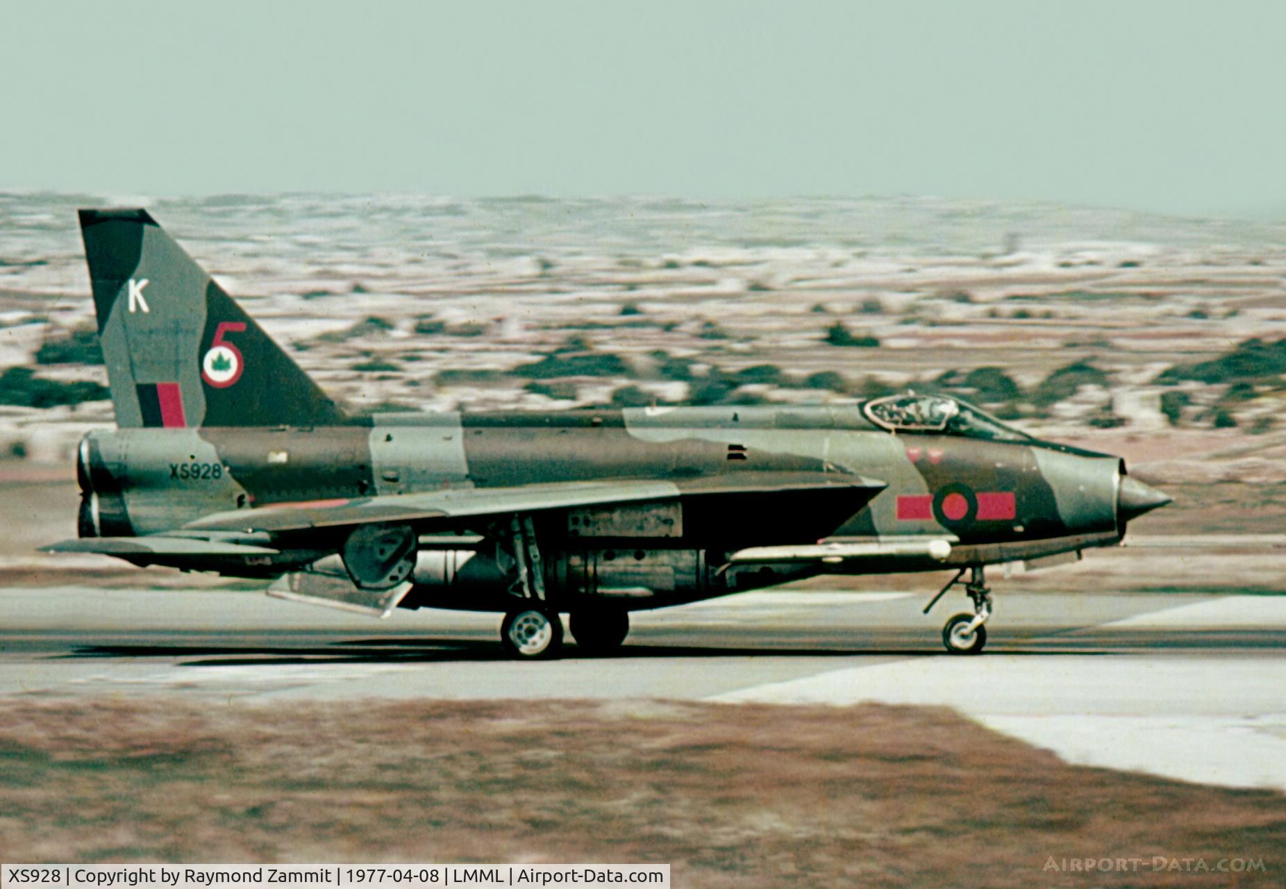 XS928, English Electric Lightning F.6 C/N 95261, EE Lightning F6 XS928/K 5 Sqdn Royal Air Force