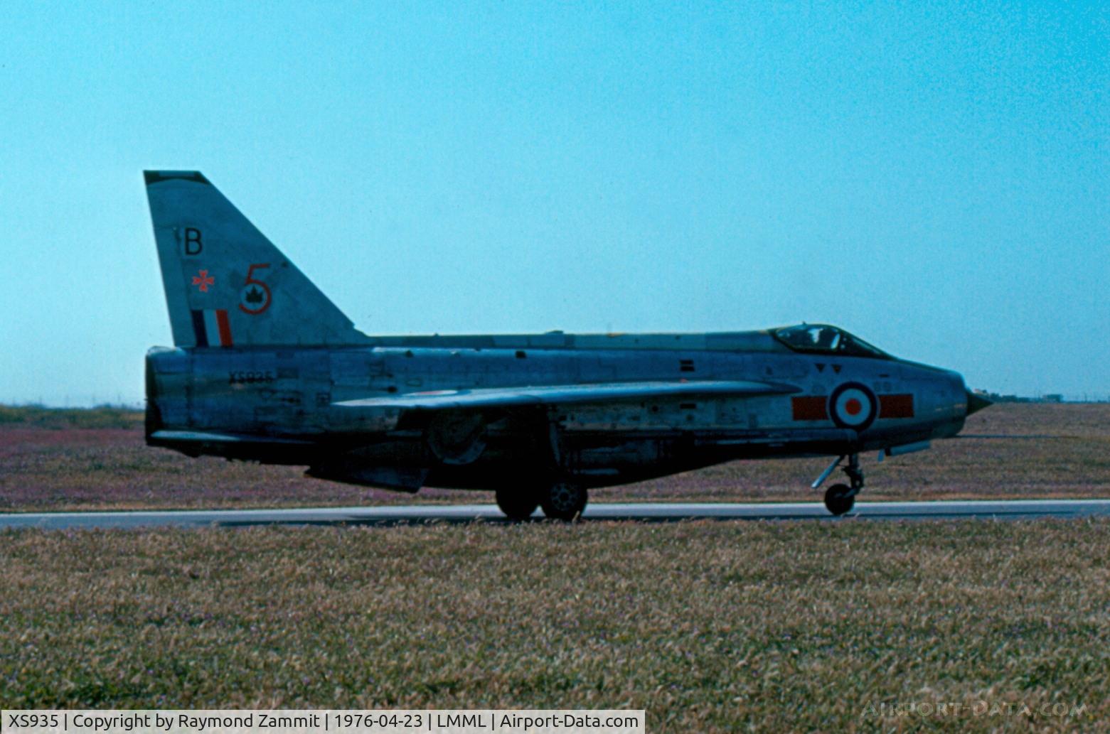 XS935, 1967 English Electric Lightning F.6 C/N 95268, EE Lightning F6 XS935/B 5Sqdn Royl Air Force