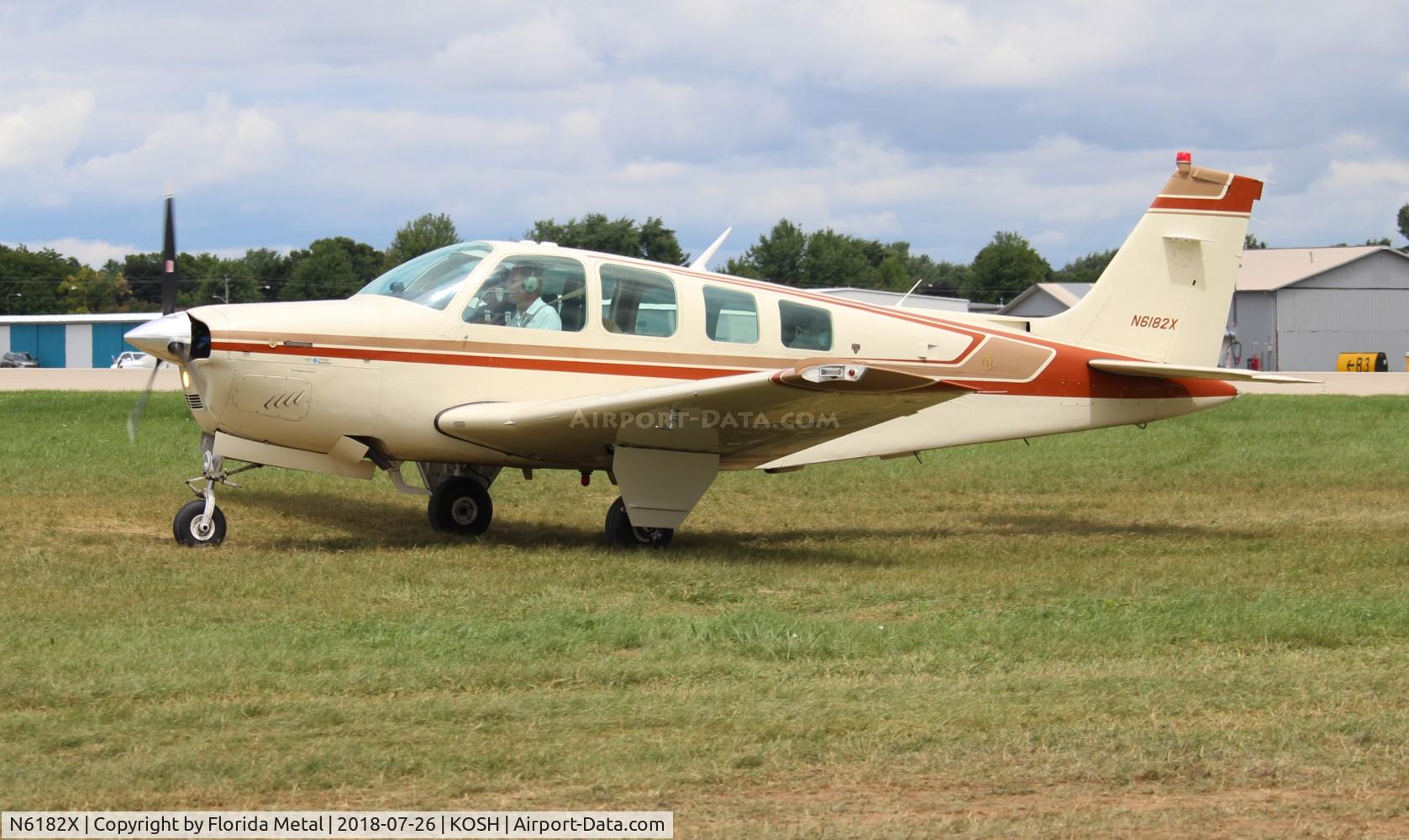 N6182X, 1981 Beech A36 Bonanza 36 C/N E-1971, Beech A36