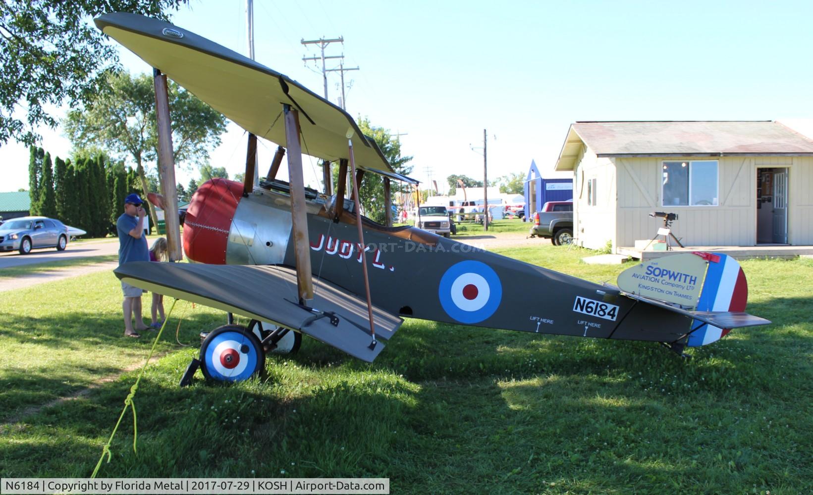 N6184, Sopwith Pup (LRT) Replica C/N Not found N6184, sopwith Pup