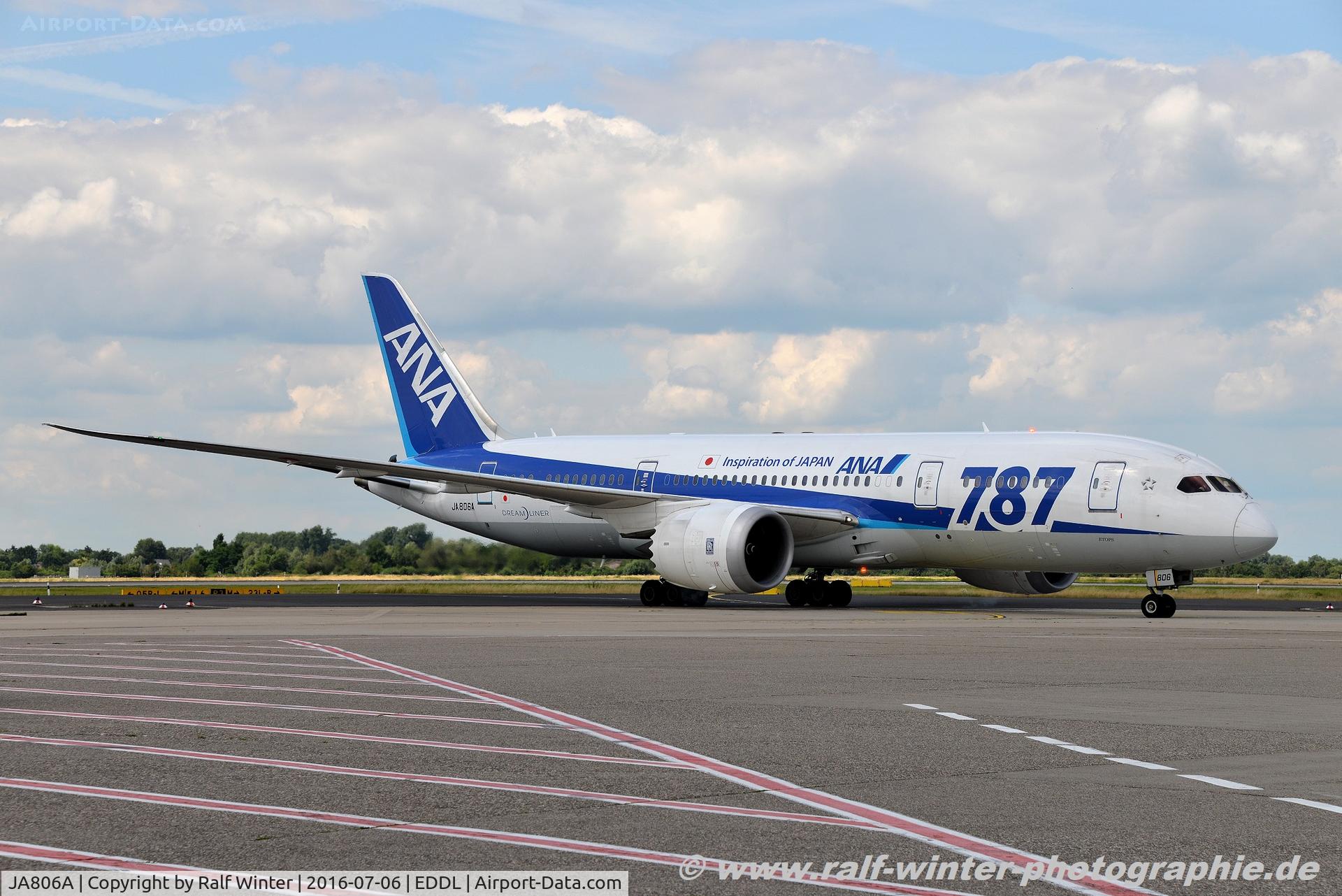JA806A, 2012 Boeing 787-8 Dreamliner C/N 34515, Boeing 787-8 Dreamliner - NH ANA All Nippon Airways - 34515 - JA806A - 06.07.2016 - DUS