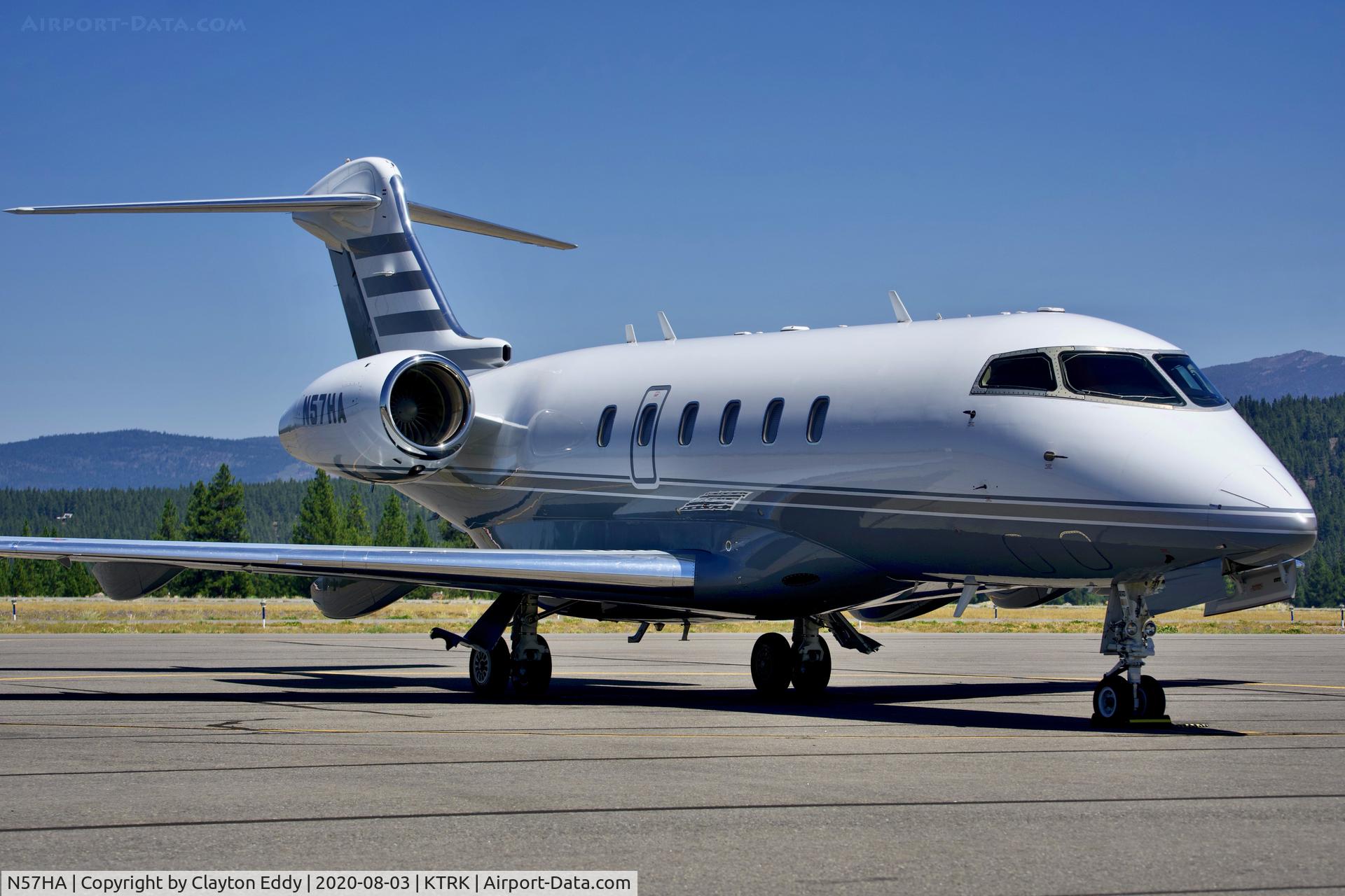 N57HA, 2006 Bombardier Challenger 300 (BD-100-1A10) C/N 20115, Truckee airport California 2020.
