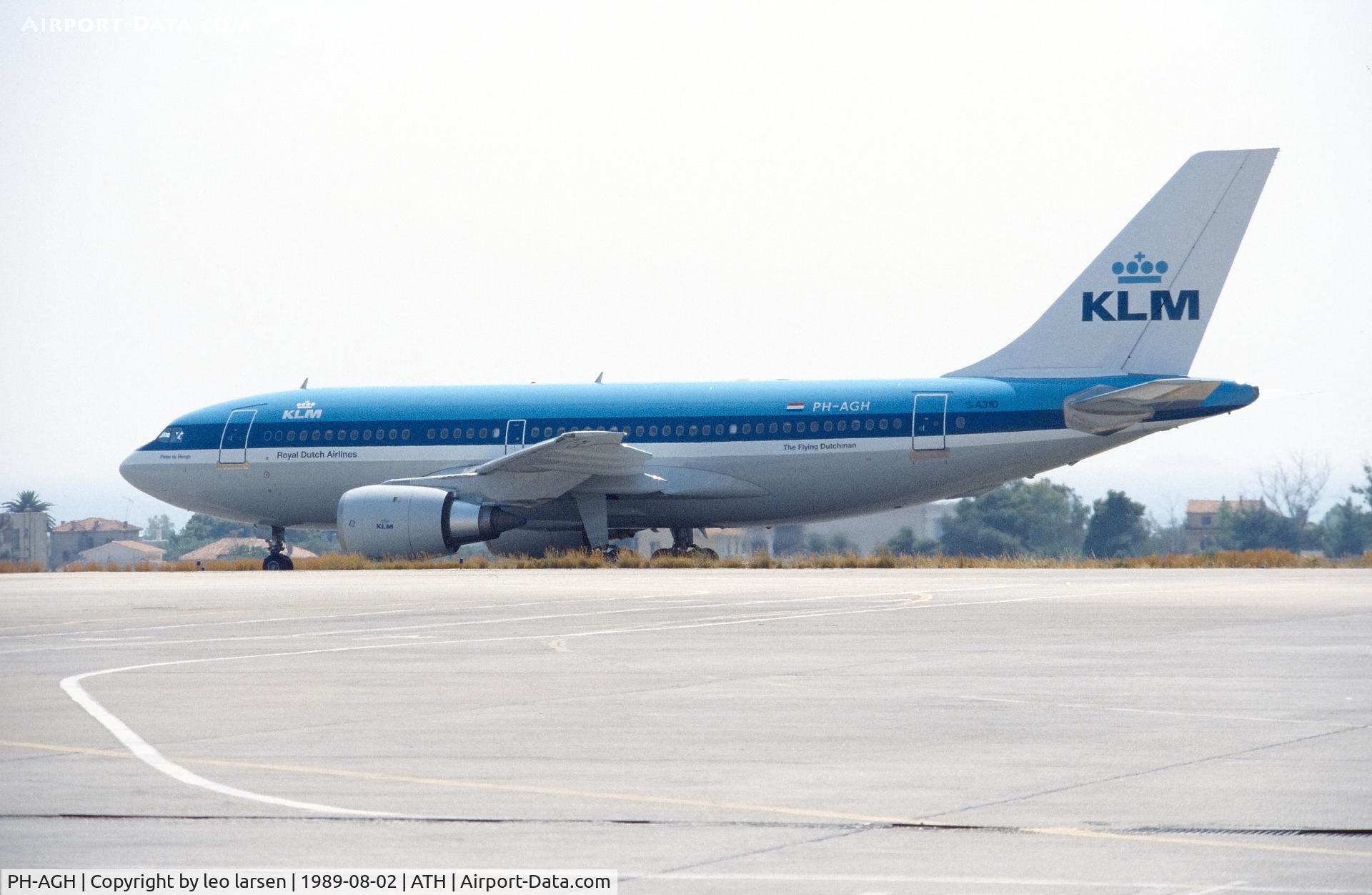PH-AGH, 1985 Airbus A310-203 C/N 362, Athens 2.8.1989