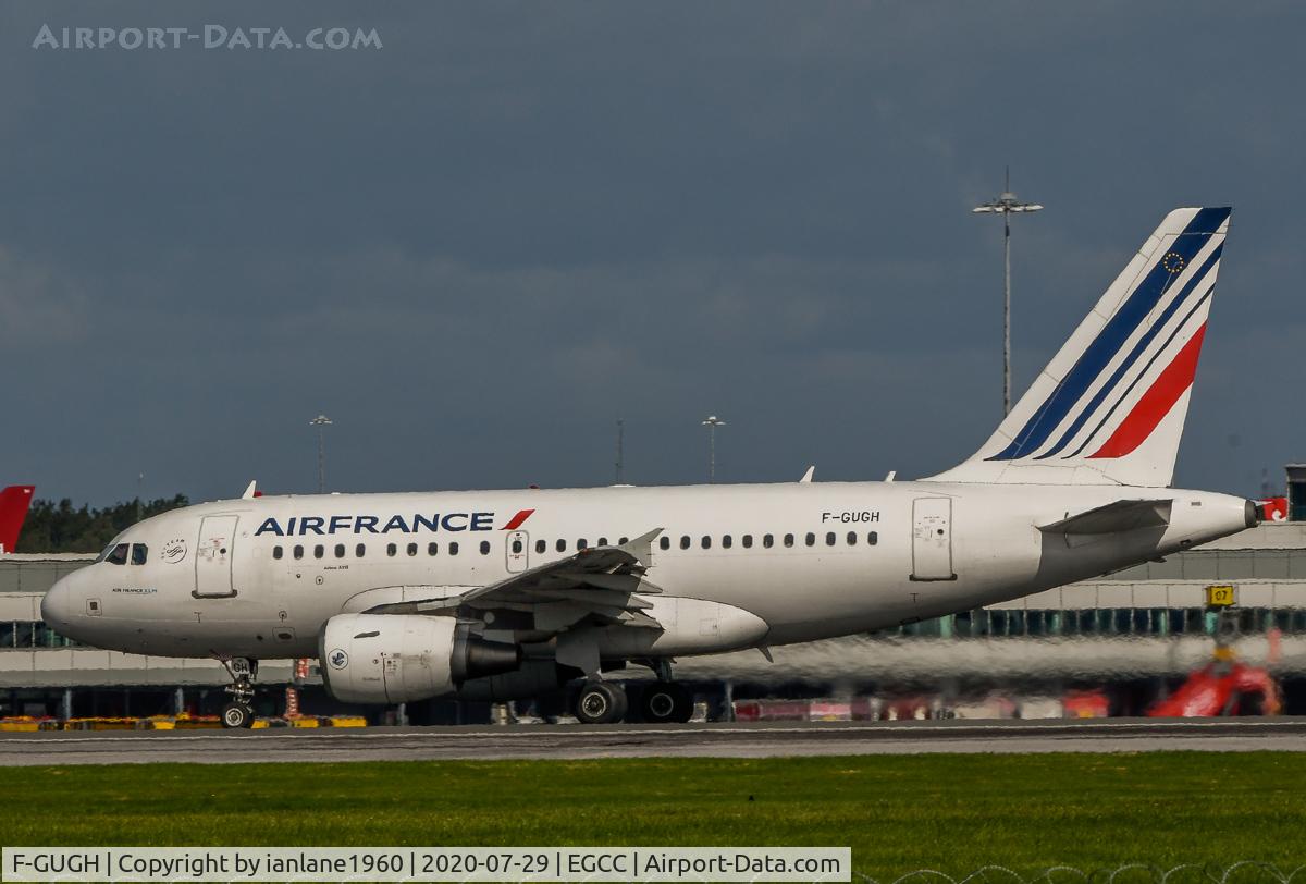 F-GUGH, 2004 Airbus A318-111 C/N 2344, Departing from Manchester