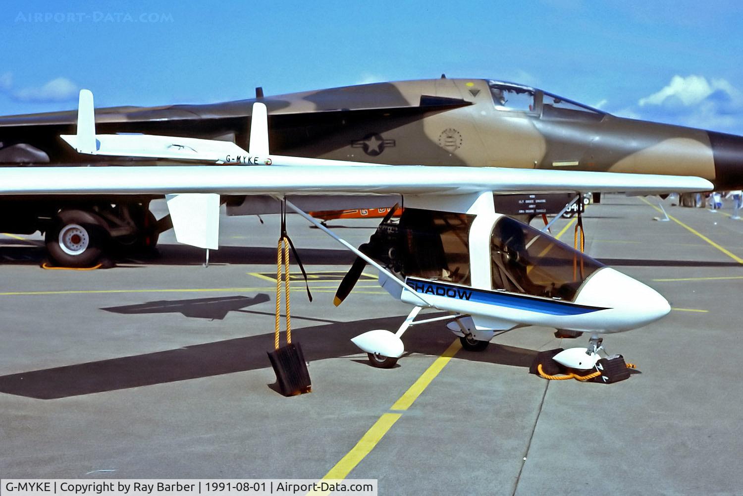 G-MYKE, 1988 CFM Shadow Series BD C/N K031, G-MYKE   CFM Shadow Series BD [K031] (Place & Date unknown) @ 08/1991. From my late friend John Babbage