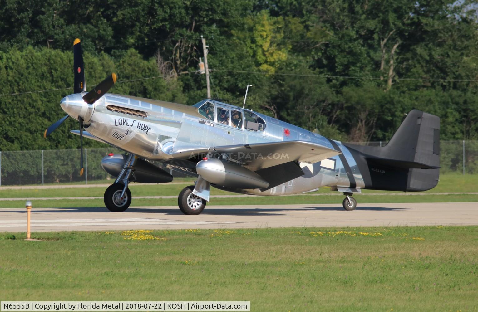 N6555B, 1943 North American P-51C Mustang C/N 103-26538, Lope's Hope