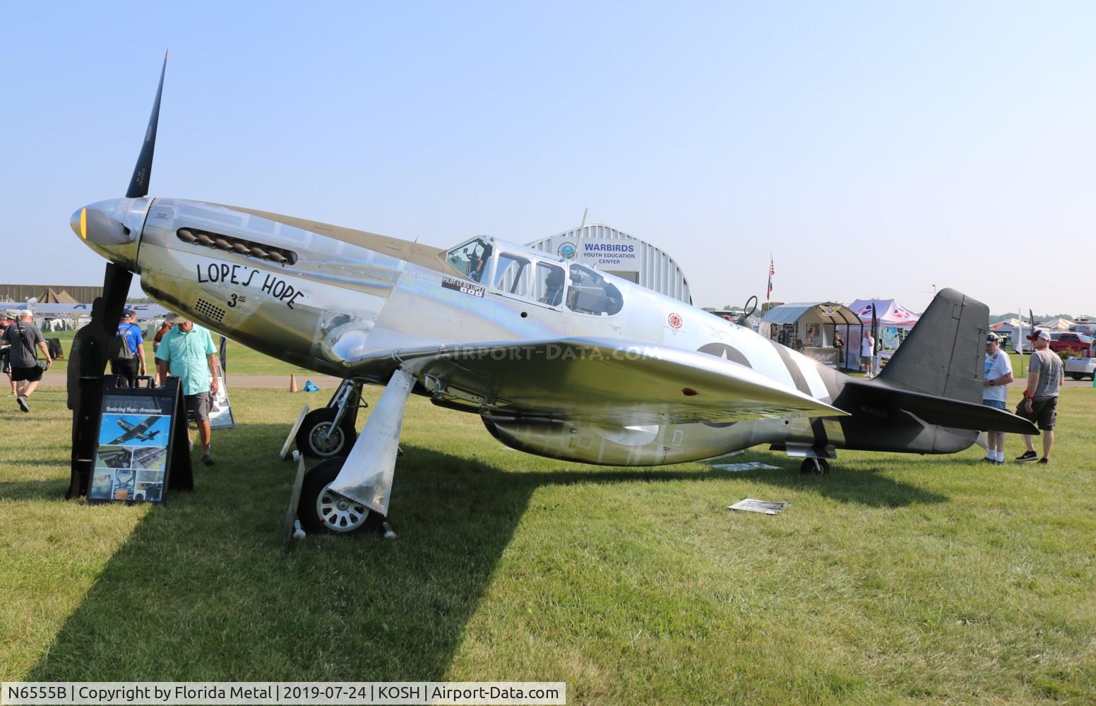 N6555B, 1943 North American P-51C Mustang C/N 103-26538, Lope's Hope