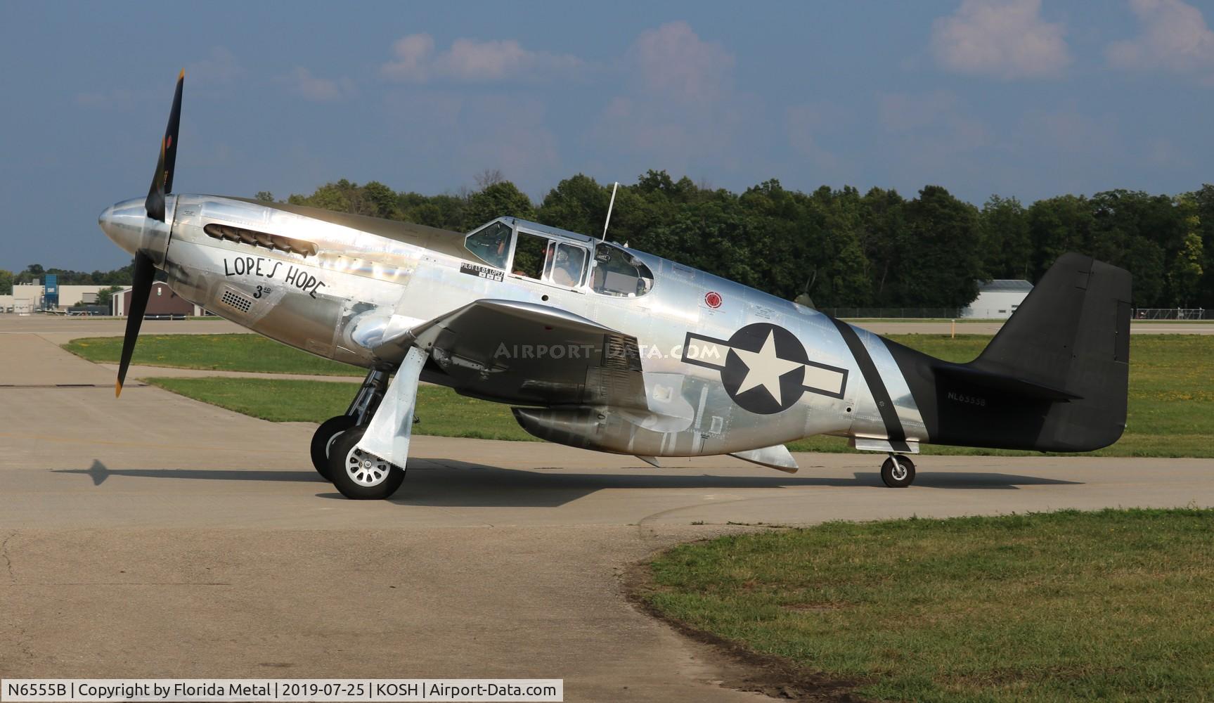 N6555B, 1943 North American P-51C Mustang C/N 103-26538, Lope's Hope