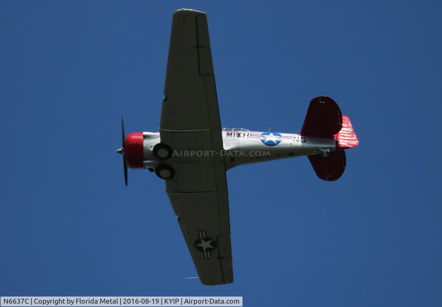 N6637C, North American AT-6B Texan C/N 91072, AT-6B