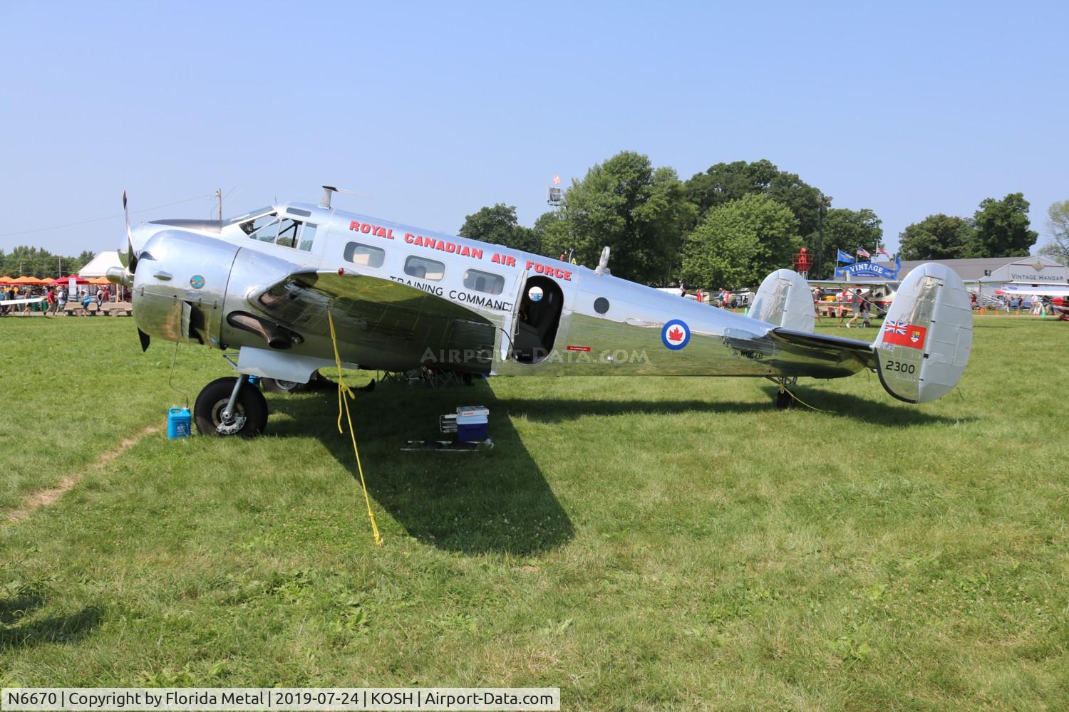 N6670, 1952 Beech 3N Expeditor C/N CA-98, Beecn 3N