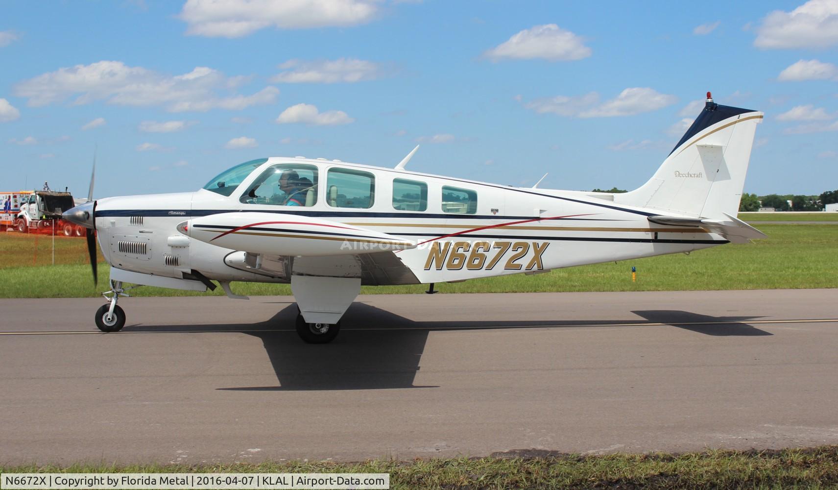 N6672X, 1979 Beech A36TC Bonanza 36 C/N EA-32, Beech A36TC