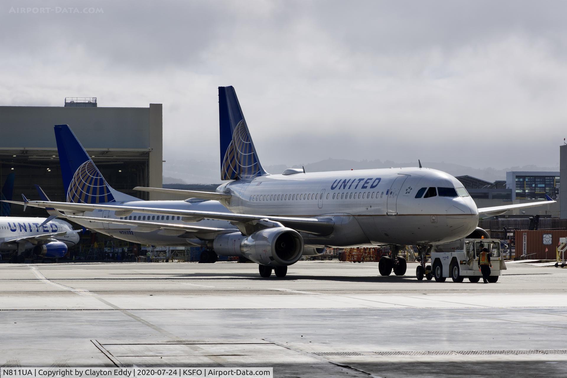 N811UA, 1998 Airbus A319-131 C/N 847, SFO 2020.