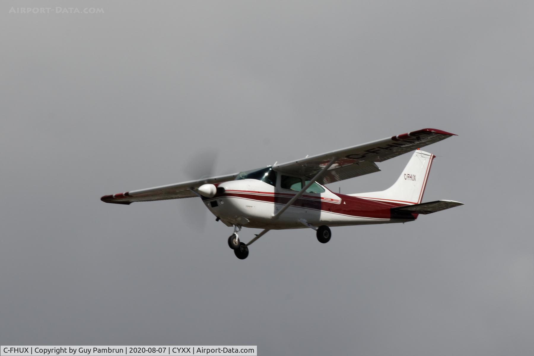 C-FHUX, 1973 Cessna 182P Skylane C/N 18262257, Landing on 19