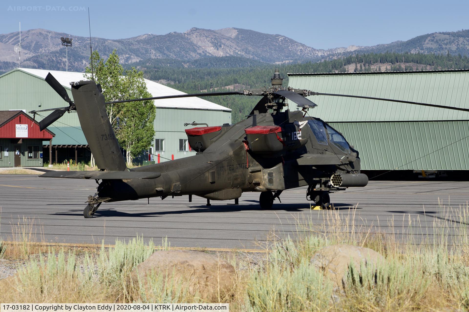 17-03182, Boeing AH-64E Apache Guardian C/N NM182, Truckee airport Califorina 2020.