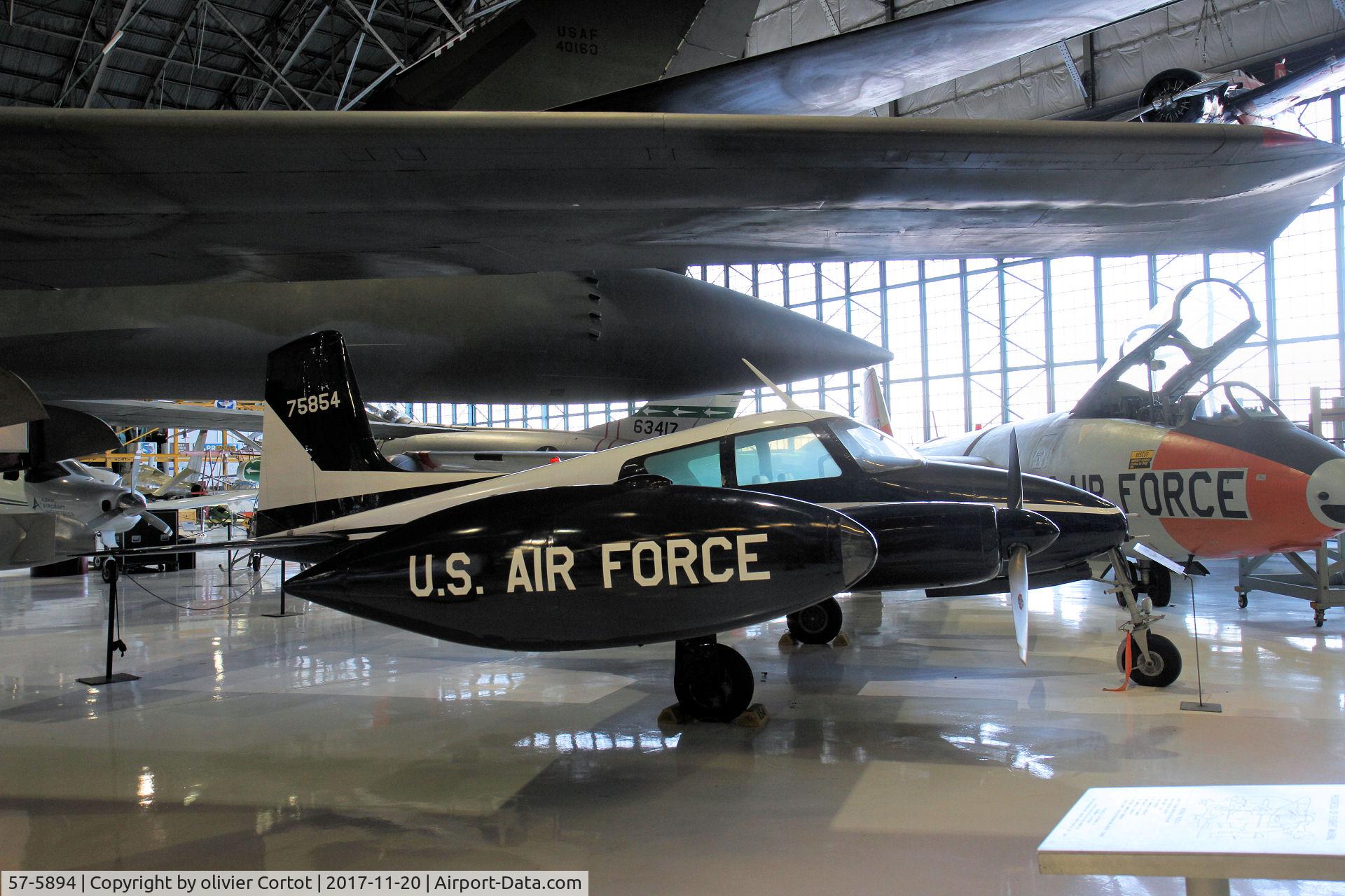 57-5894, 1957 Cessna U-3A Blue Canoe (310A) C/N 38049, Wings Over the Rockies Air & Space Museum