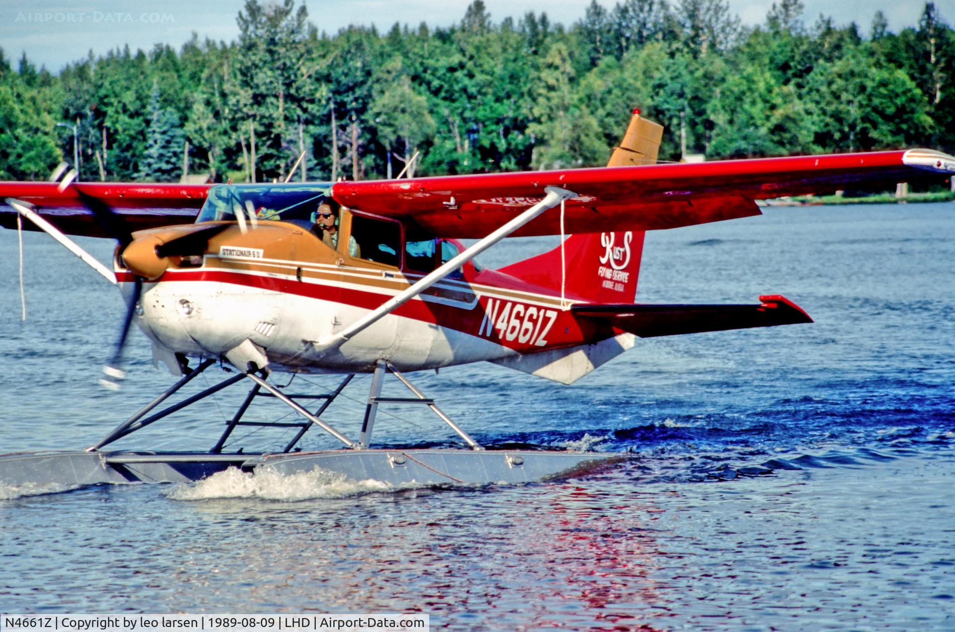 N4661Z, 1980 Cessna U206G Stationair C/N U20605998, Lake Hood Air Harbor 9.8.1989