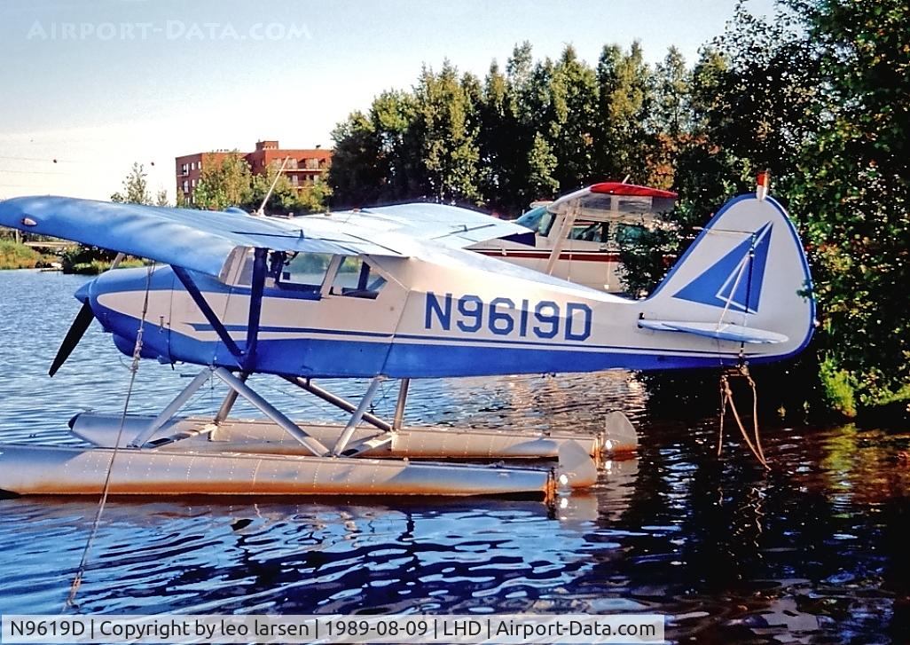 N9619D, 1958 Piper PA-22-160 Tri Pacer C/N 22-6530, Lake Hood Air Harbour 9.8.1989