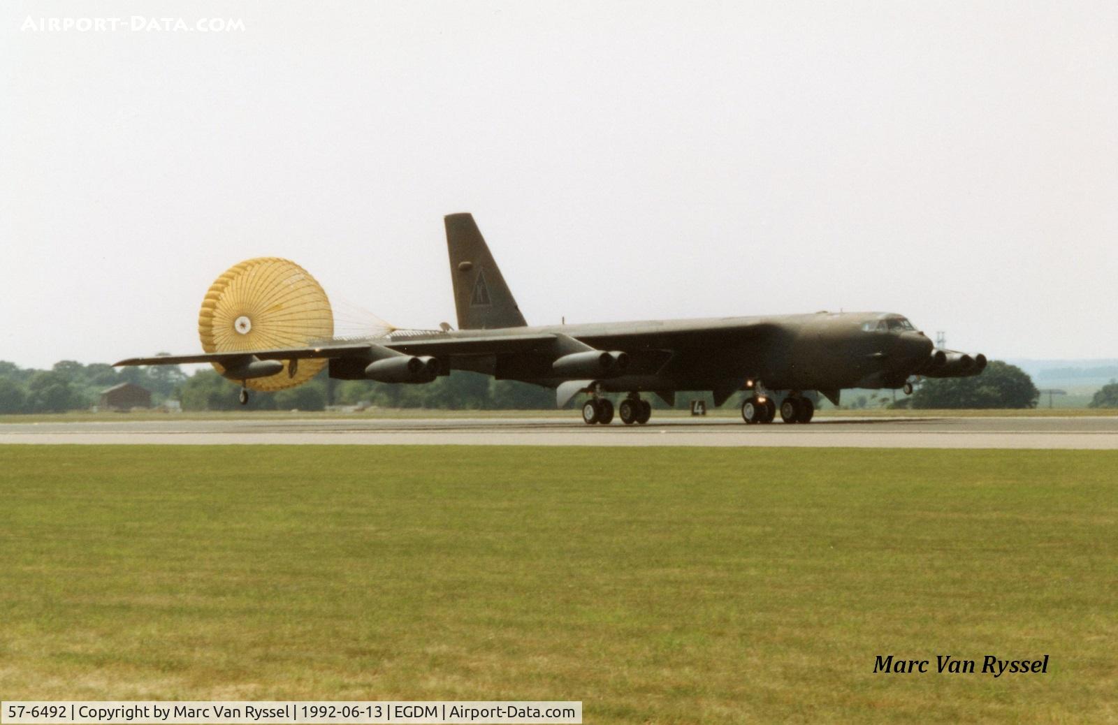57-6492, 1957 Boeing B-52G Stratofortress C/N 464197, Air Tournament Int. 1992.