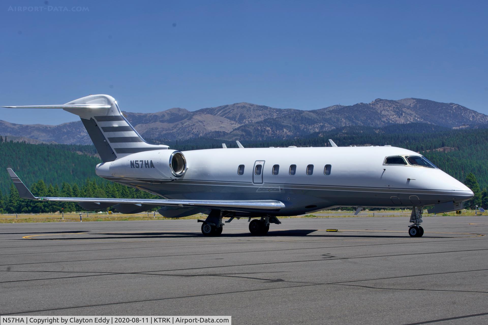 N57HA, 2006 Bombardier Challenger 300 (BD-100-1A10) C/N 20115, Truckee airport California 2020.