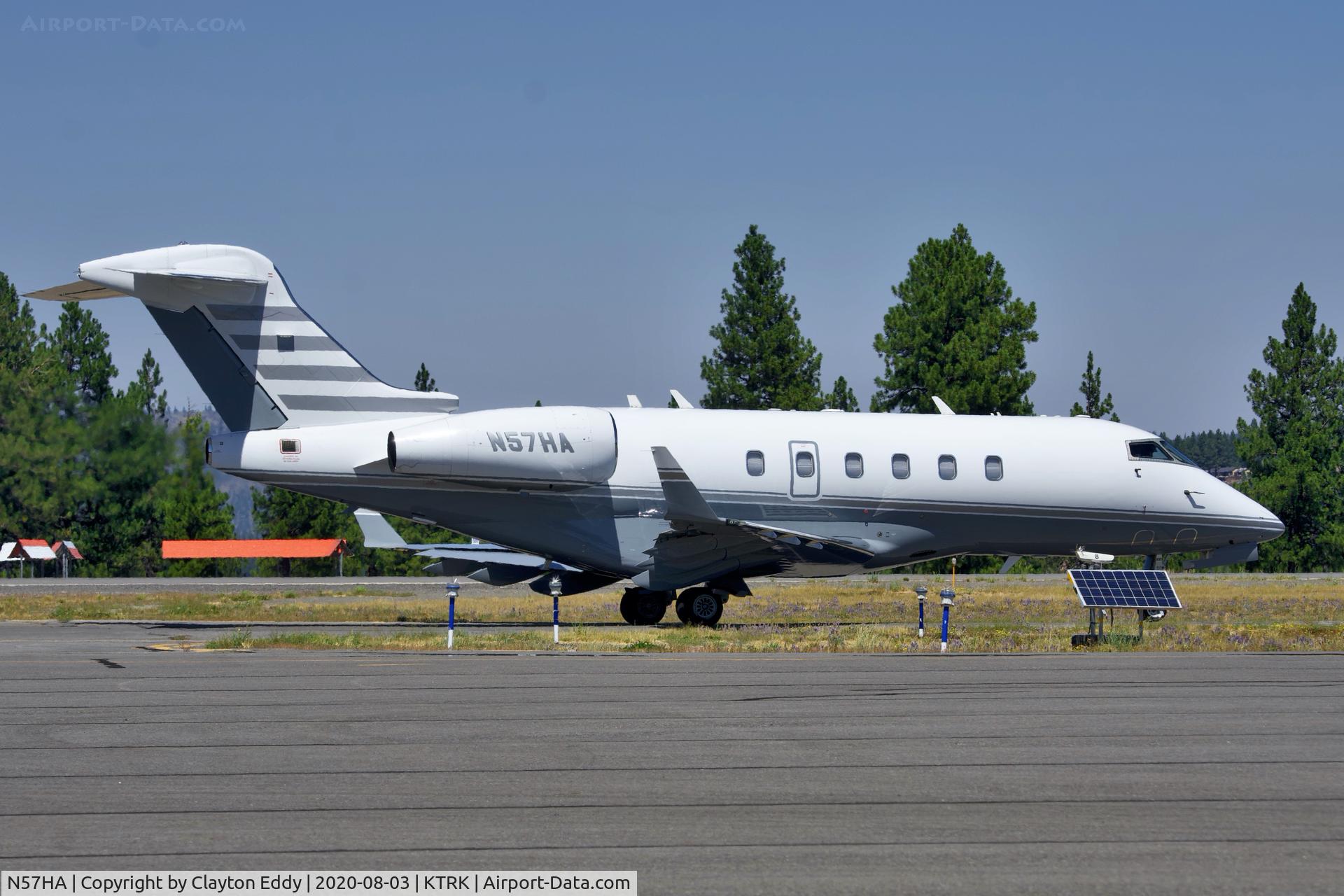 N57HA, 2006 Bombardier Challenger 300 (BD-100-1A10) C/N 20115, Truckee airport California 2020.