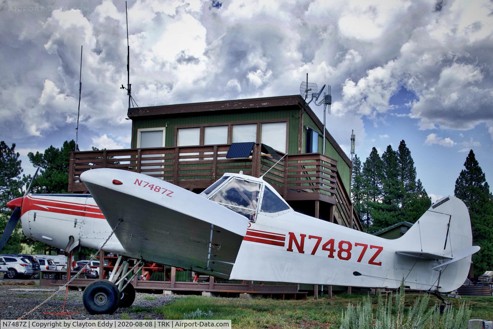 N7487Z, 1965 Piper PA-25-235 Pawnee C/N 25-3502, Truckee airport California 2020.