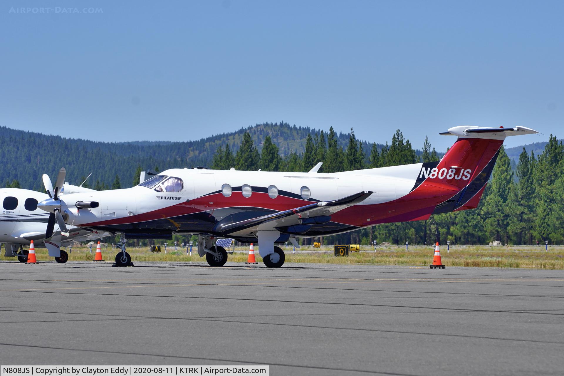 N808JS, 2008 Pilatus PC-12/47E C/N 1003, Truckee airport California 2020.