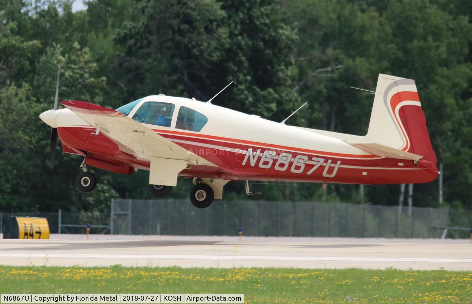 N6867U, 1963 Mooney M20C Ranger C/N 2571, Mooney M20C