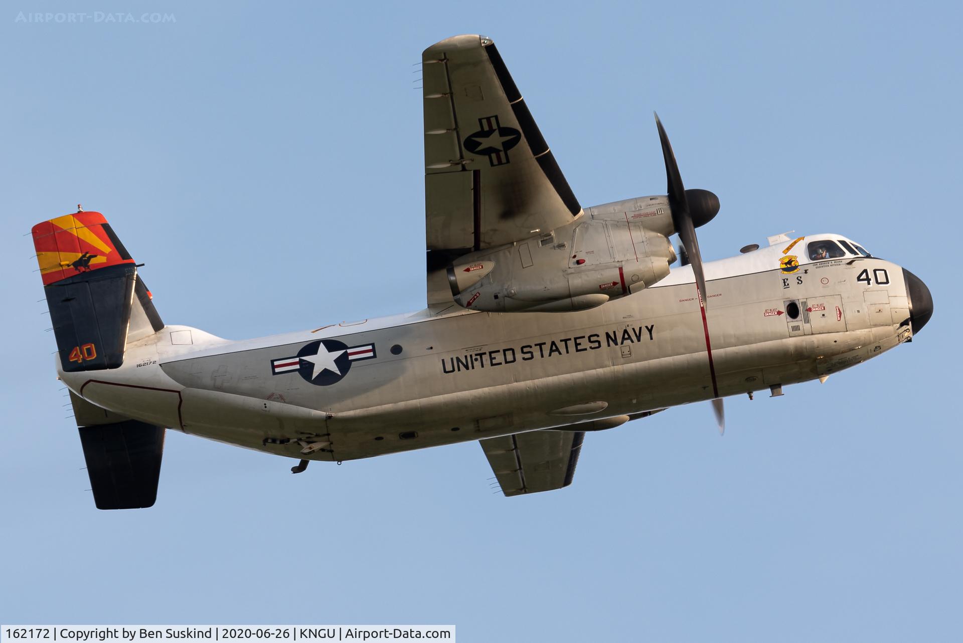 162172, Grumman C-2A Greyhound C/N 52, RAWHD taking off from NS Norfolk.