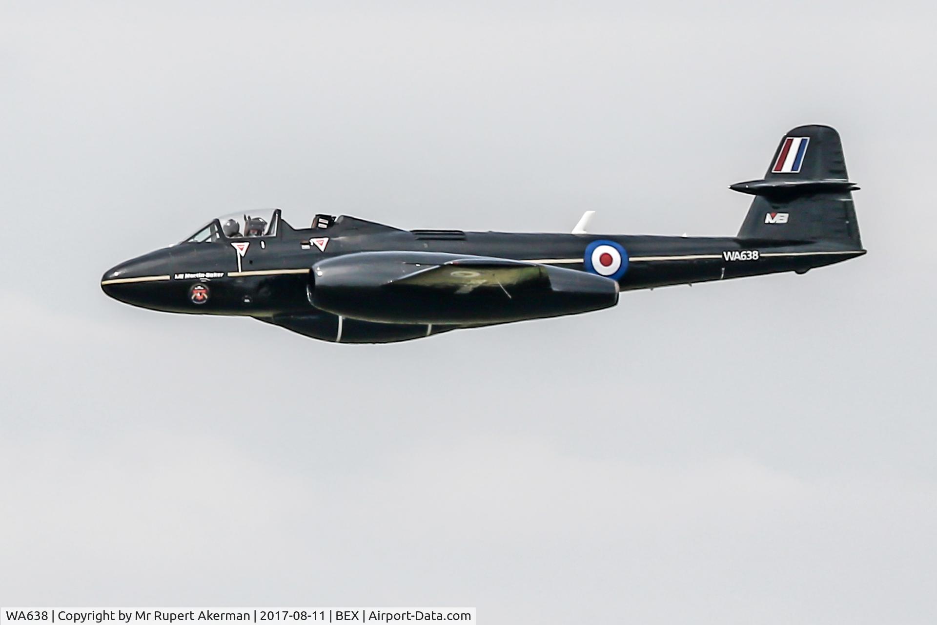 WA638, 1949 Gloster Meteor T.7(Mod) C/N G5/356539, Gloser Meteor T.7 at RAF Benson family day, 11th August 2017