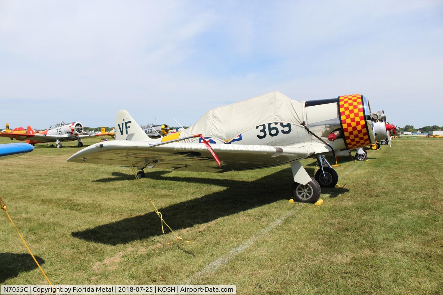N7055C, 1944 North American SNJ-5 Texan C/N 84-895, SNJ-5