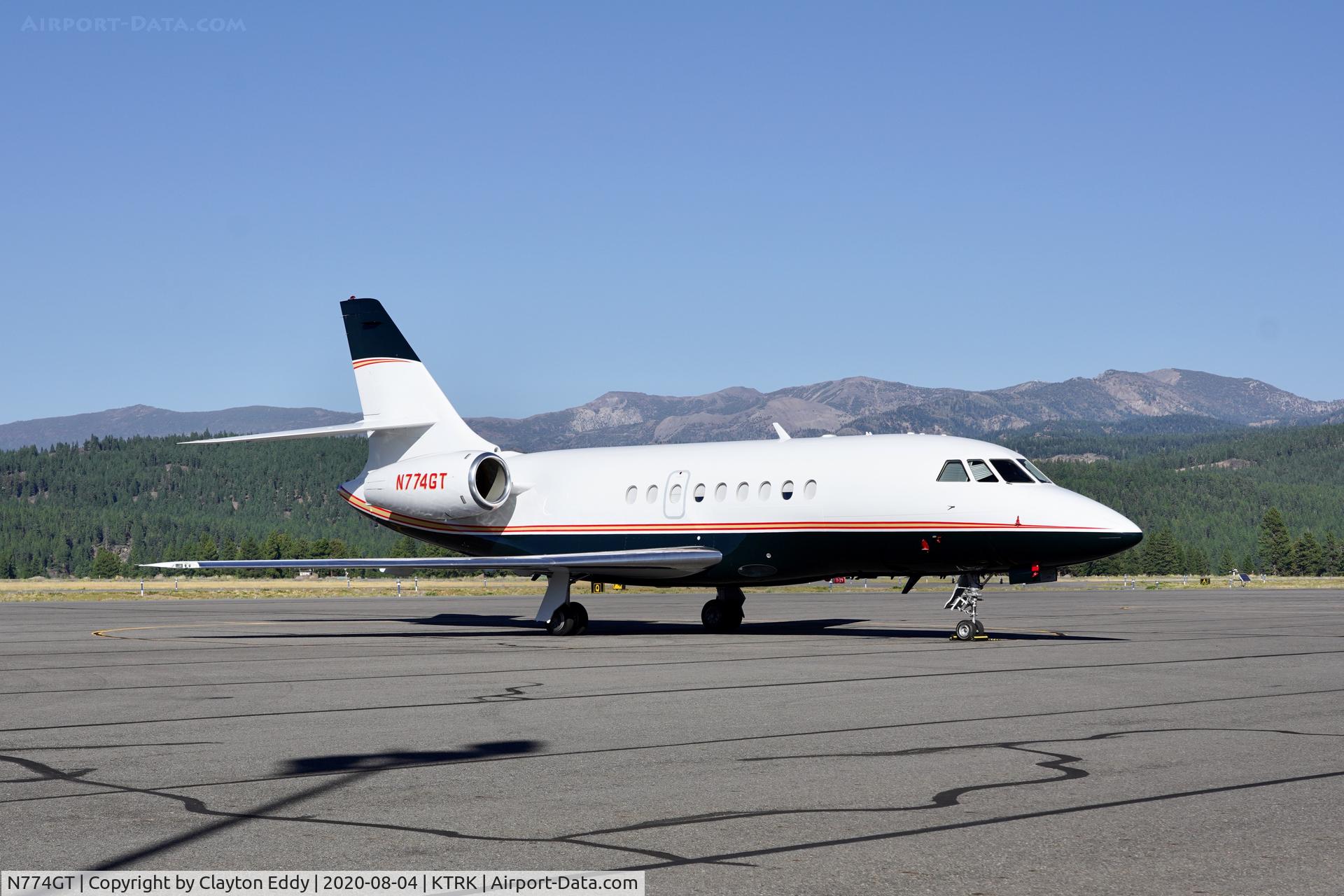 N774GT, 2003 Dassault Falcon 2000 C/N 209, Truckee airport California 2020.