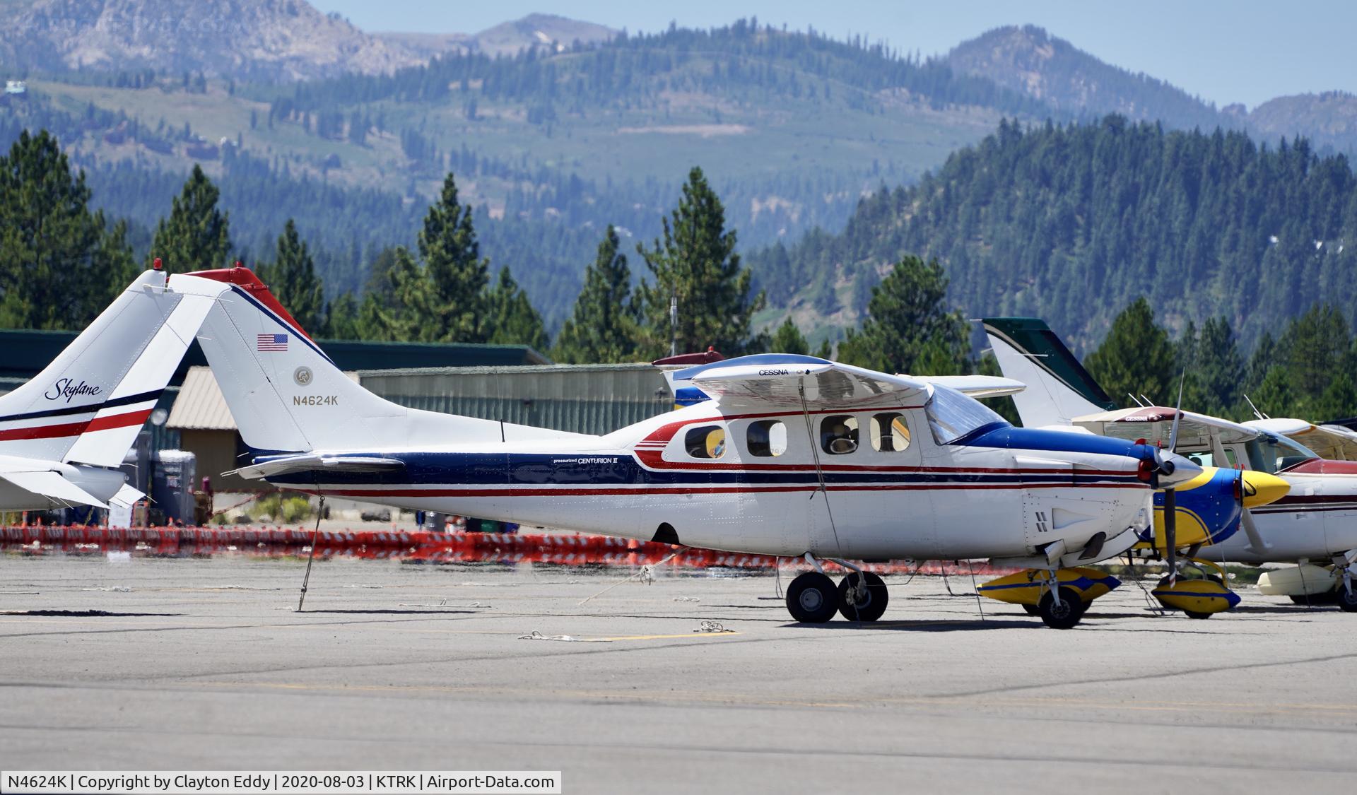 N4624K, 1979 Cessna P210N Pressurised Centurion C/N P21000243, Truckee airport California 2020.