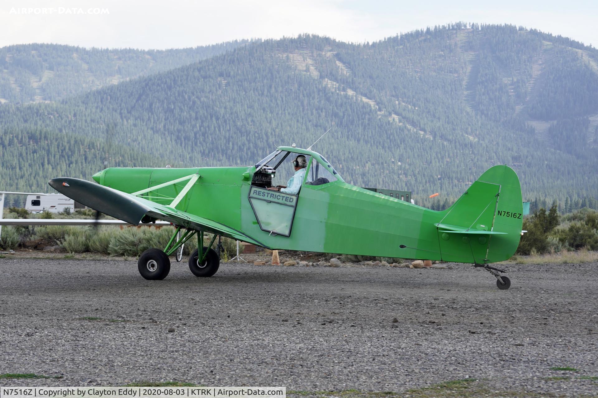 N7516Z, 1965 Piper PA-25-235 Pawnee C/N 25-3556, Truckee airport California 2020.