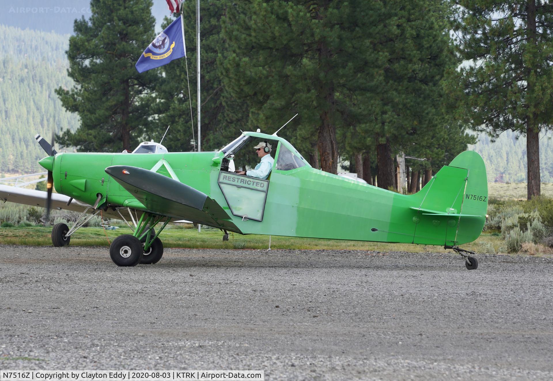 N7516Z, 1965 Piper PA-25-235 Pawnee C/N 25-3556, Truckee airport California 2020.