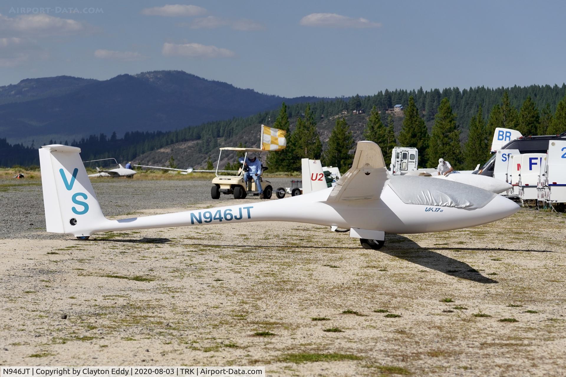 N946JT, 2001 Sportine Aviacija LAK-17A C/N 119, Truckee airport California 2020.