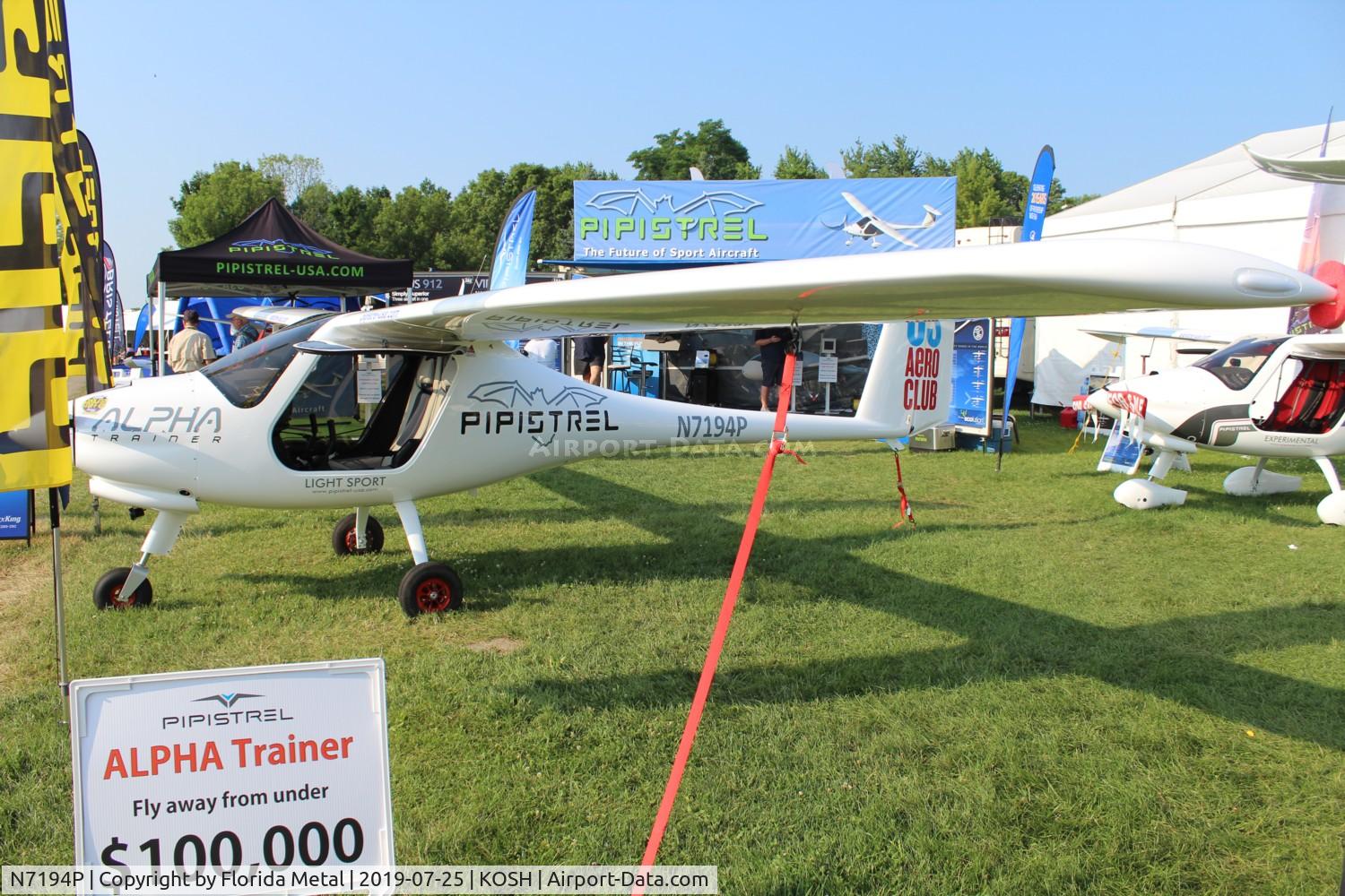 N7194P, 2019 Pipistrel Alpha Trainer C/N 968 AT 912 LSA, Pipistrel Alpha