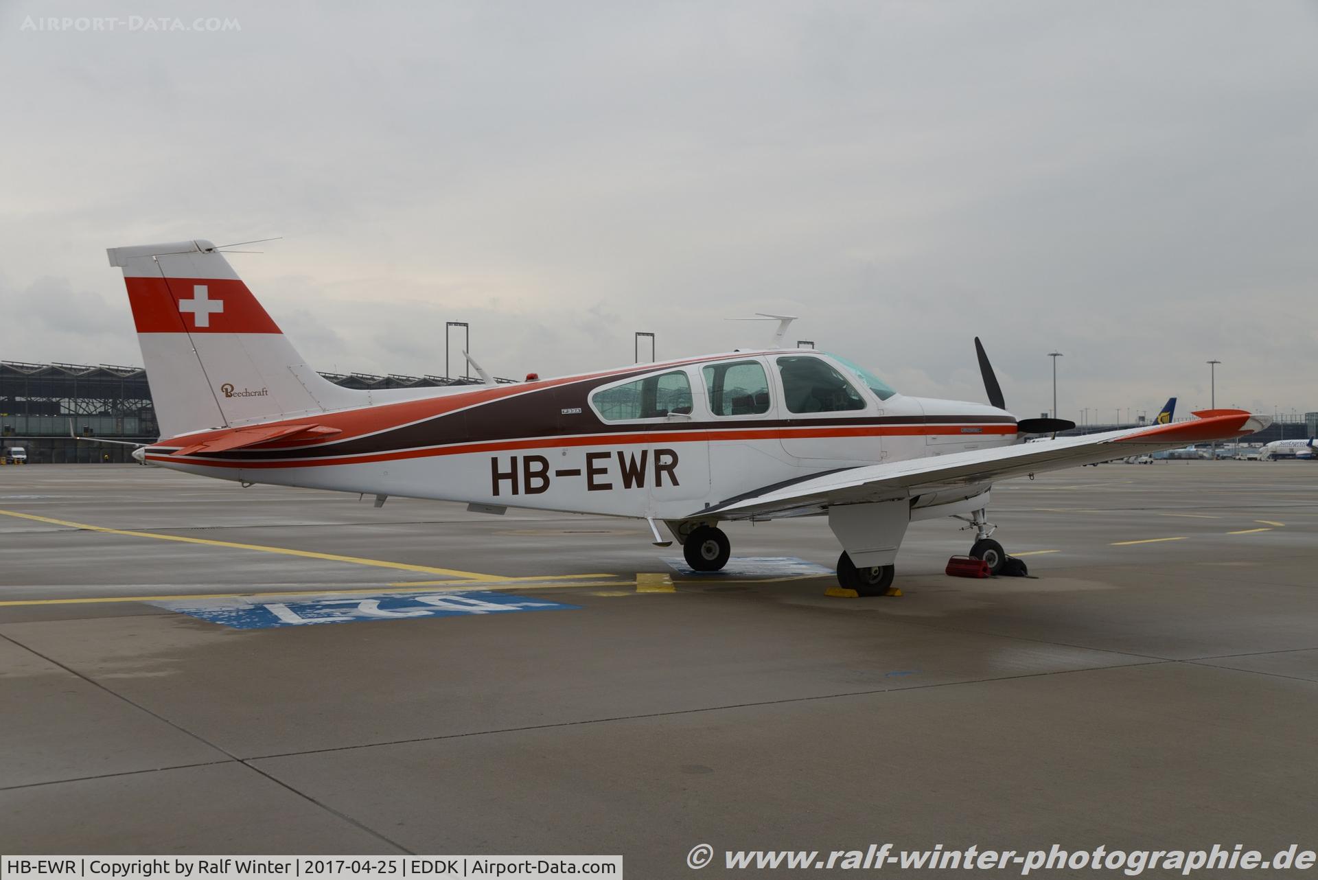 HB-EWR, 1975 Beech F33A Bonanza Bonanza C/N CE-609, Beech F33A Bonanza - BS&A International SA - CE-609 - HB-EWR - 25.04.2017 - CGN