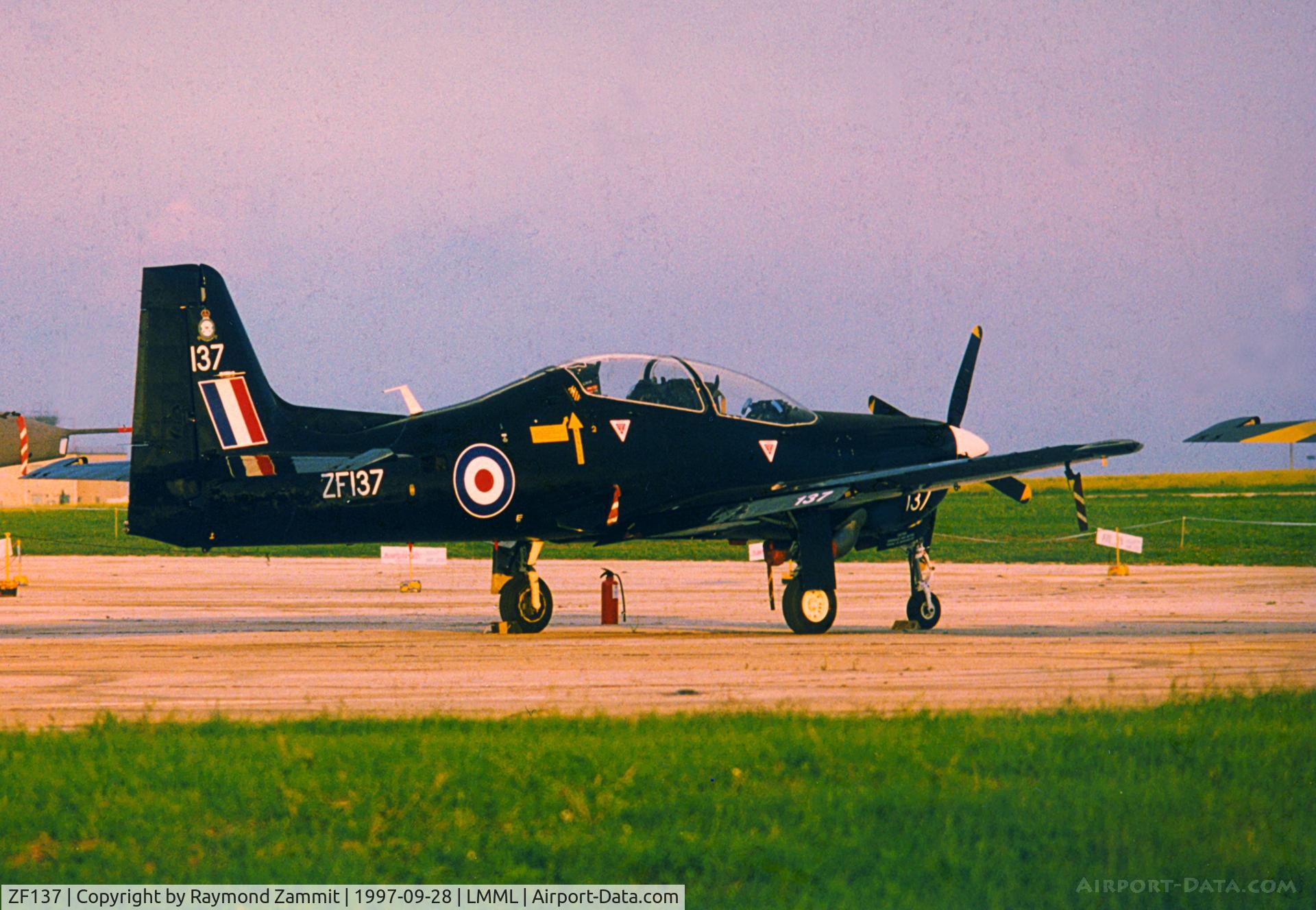 ZF137, 1987 Short S-312 Tucano T1 C/N S003/T3, Short S-312 Tucano T.1 ZF137 Royal Air Force