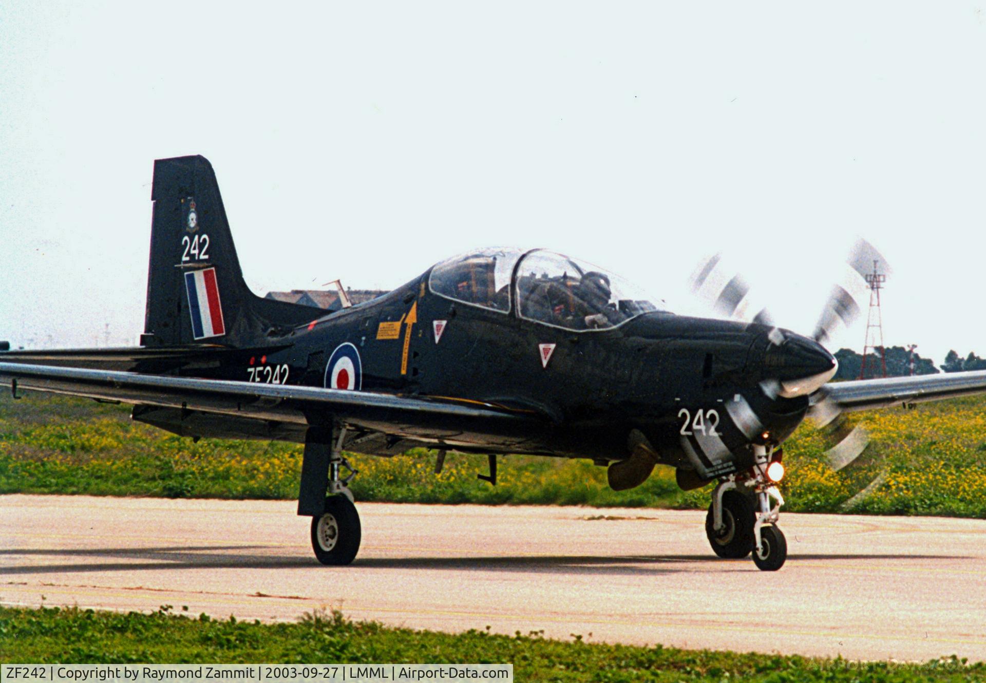 ZF242, 1990 Short S-312 Tucano T1 C/N S046/T43, Short S-312 Tucano T.1 ZF242 Royal Air Force